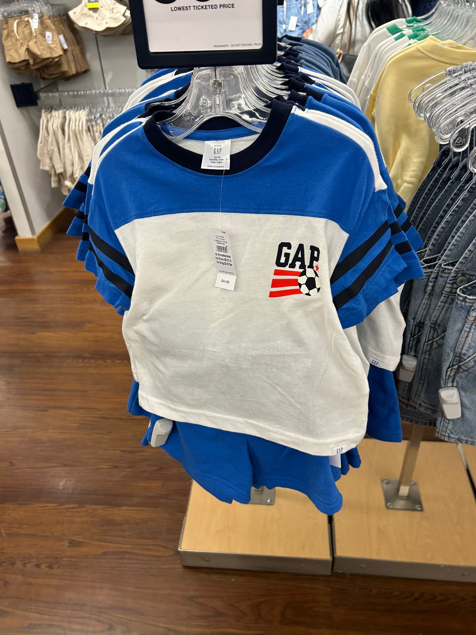 babyGap Two-Piece Sport Outfit Set-Radiant Blue Soccer Logo
