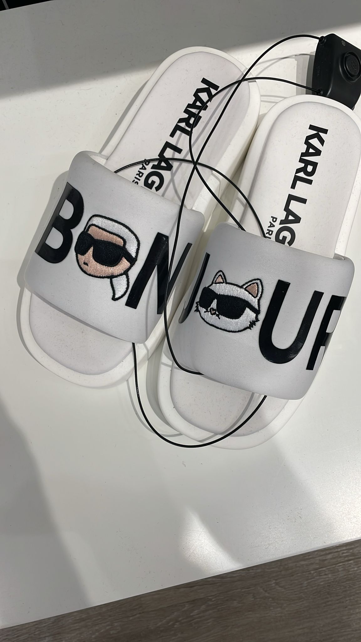 BONJOUR OPAL PLATFORM SLIDE SANDAL-Bright White