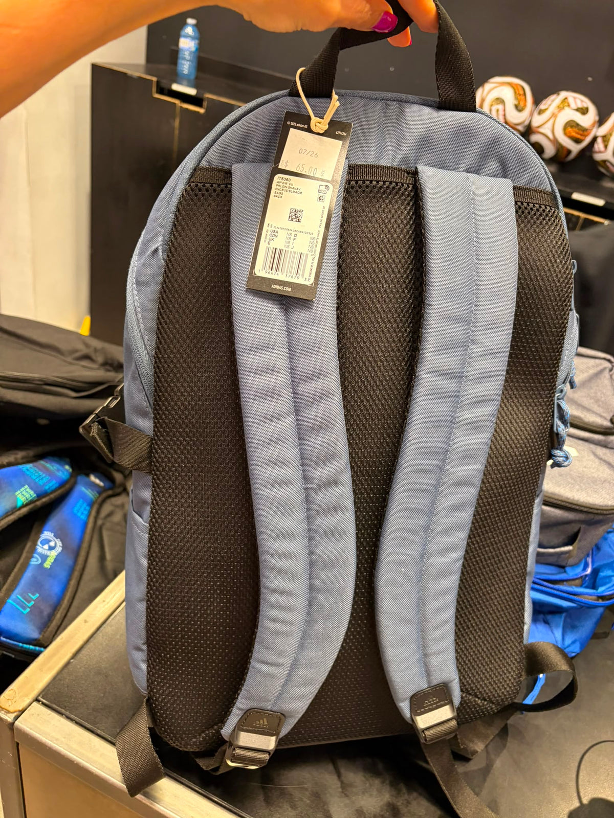 Adidas Unisex Power Backpack-muted slate blue