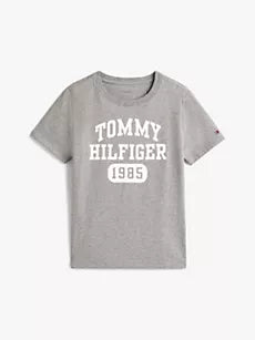 Tommy Hilfiger Kids' Varsity Logo T-Shirt Boys-Gray