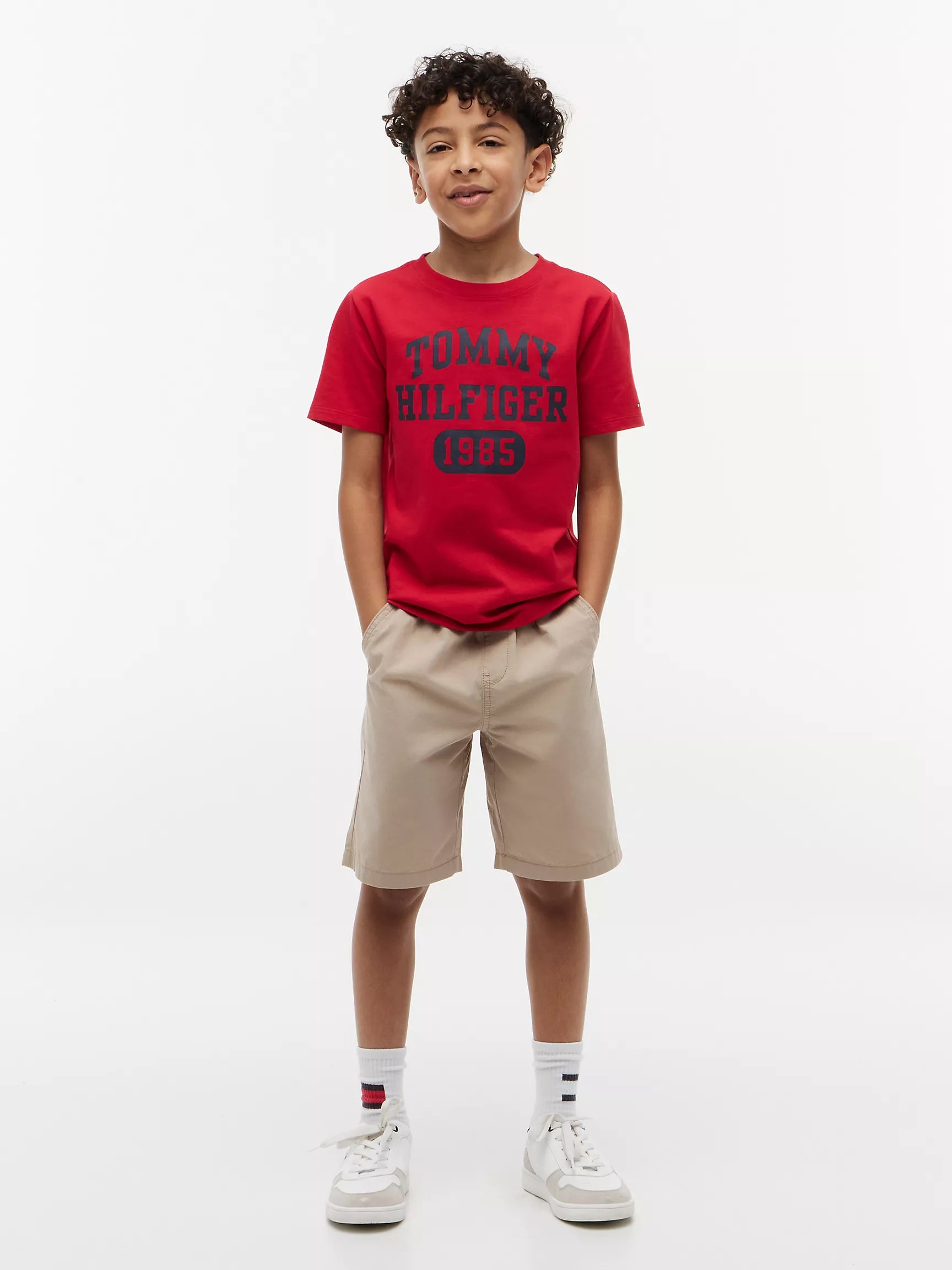 Kids' Varsity Logo T-Shirt Boys-Red