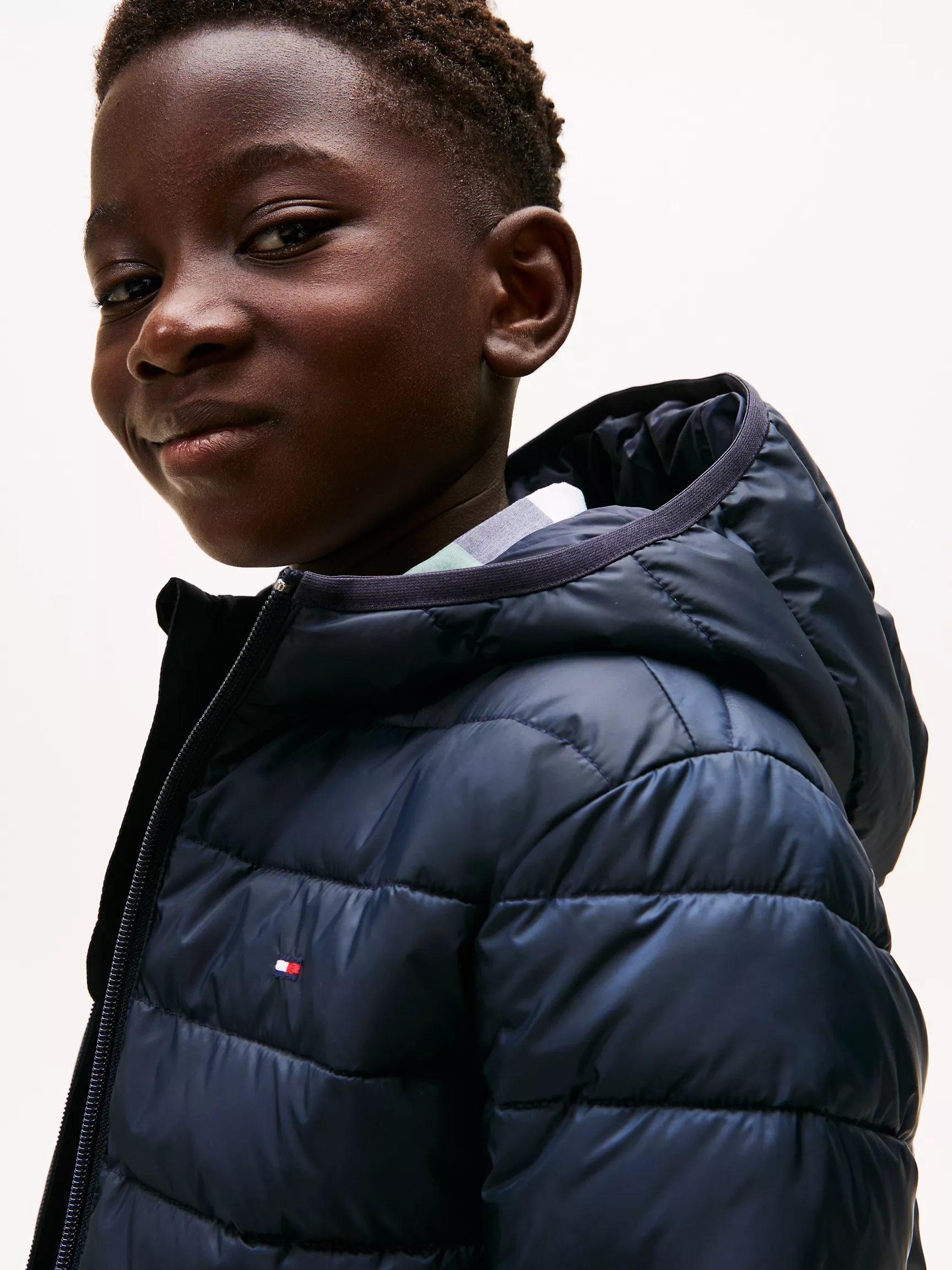 Boys' Tommy Water-Resistant Packable Jacket Navy Blue