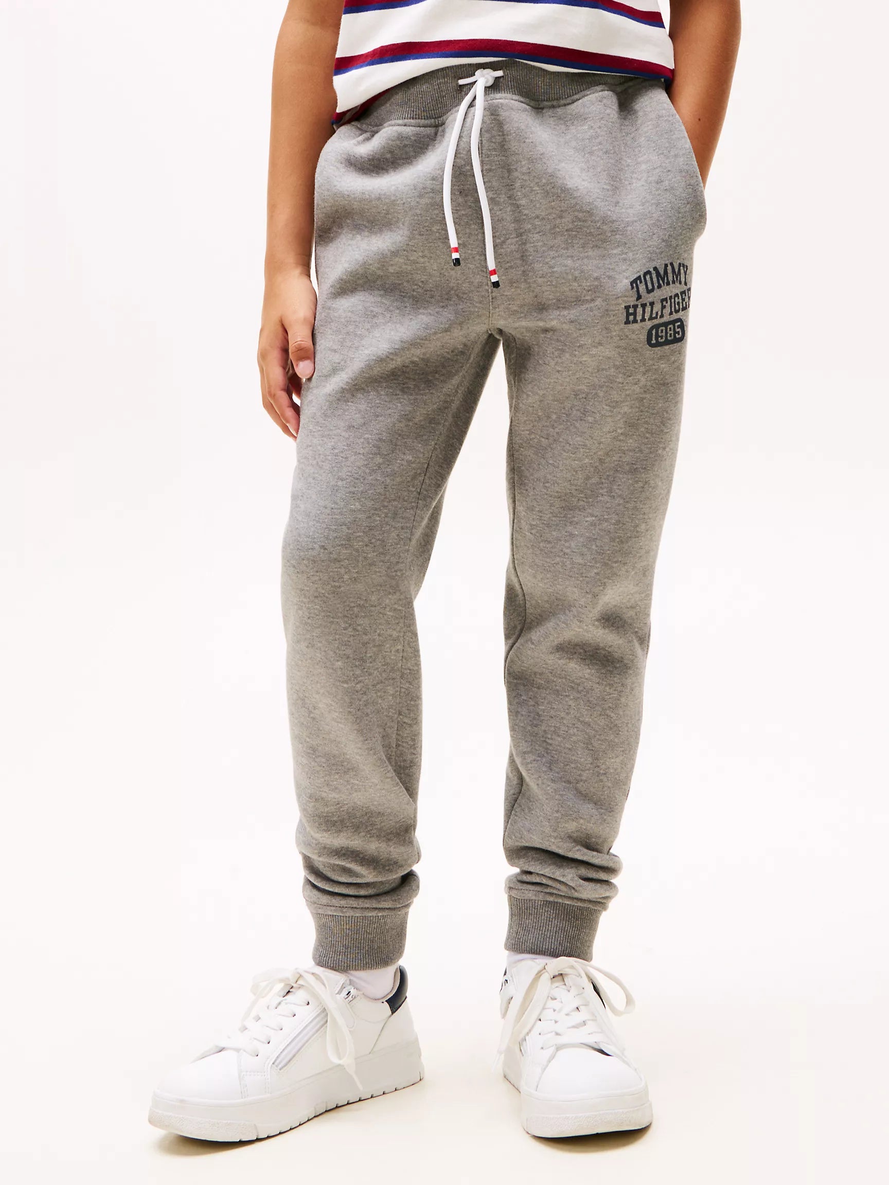 BOY Tommy Varsity Brushed-Fleece Sweatpant Grey