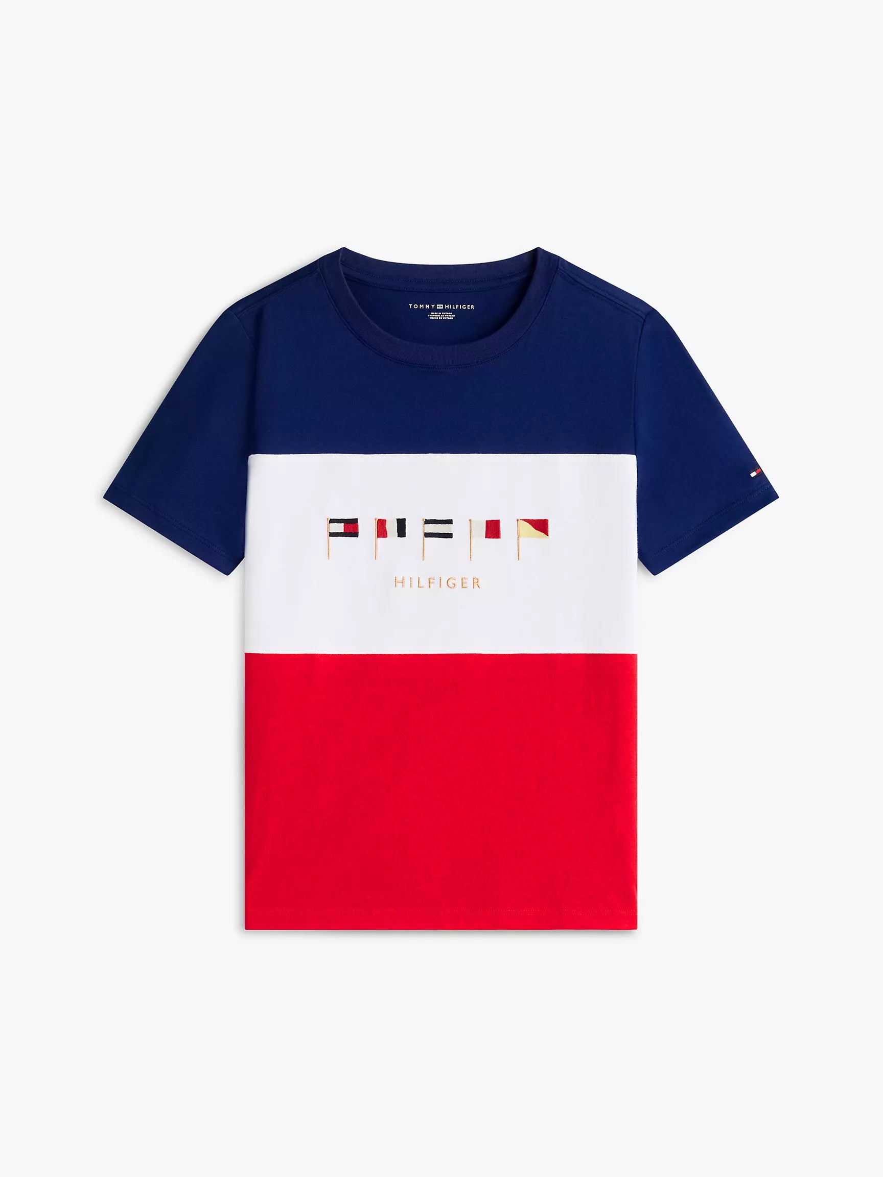 Kids' Multiflag Logo Colorblock T-Shirt-Carbon Navy
