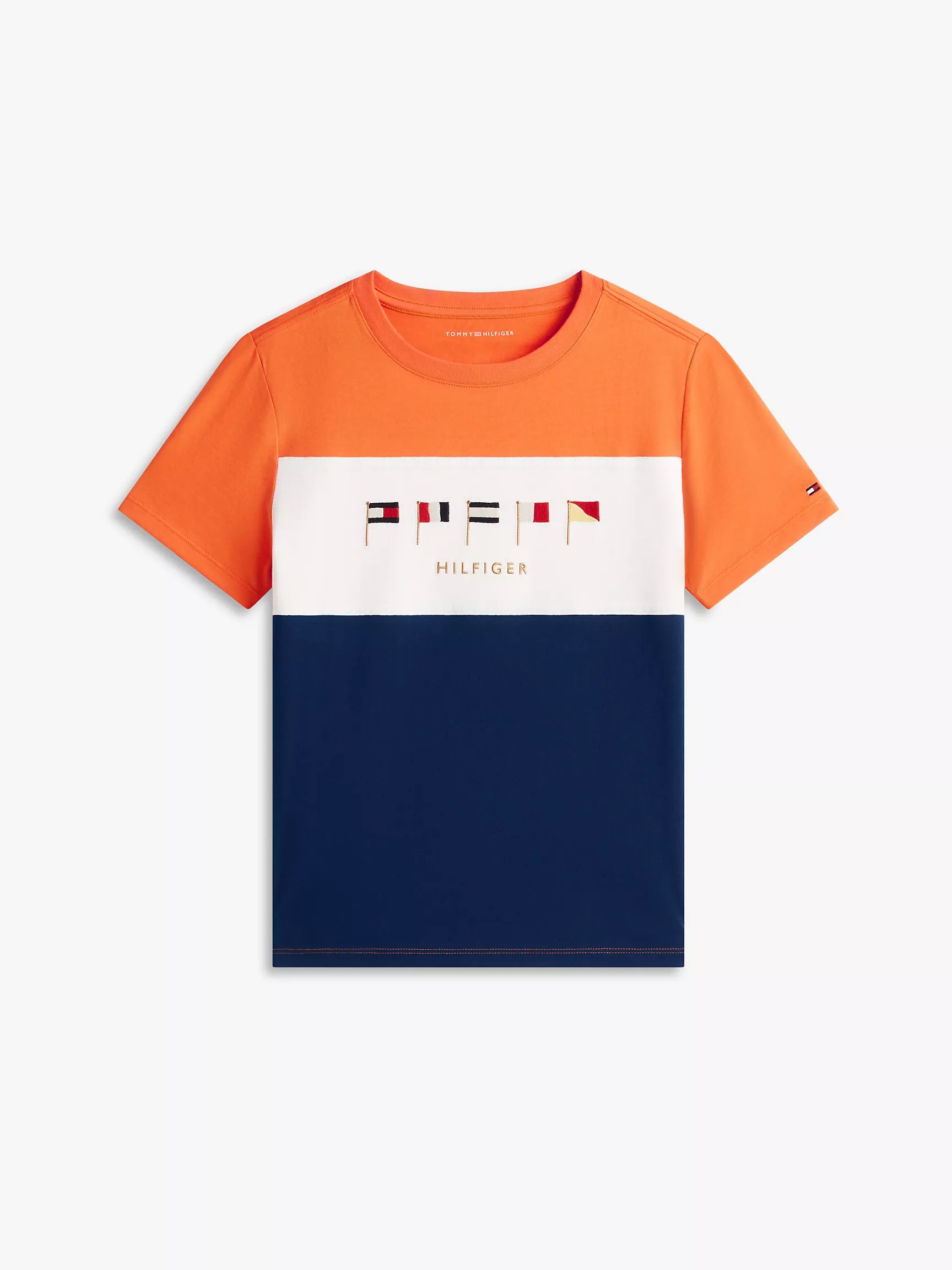 Kids' Multiflag Logo Colorblock T-Shirt-Paradise Lily