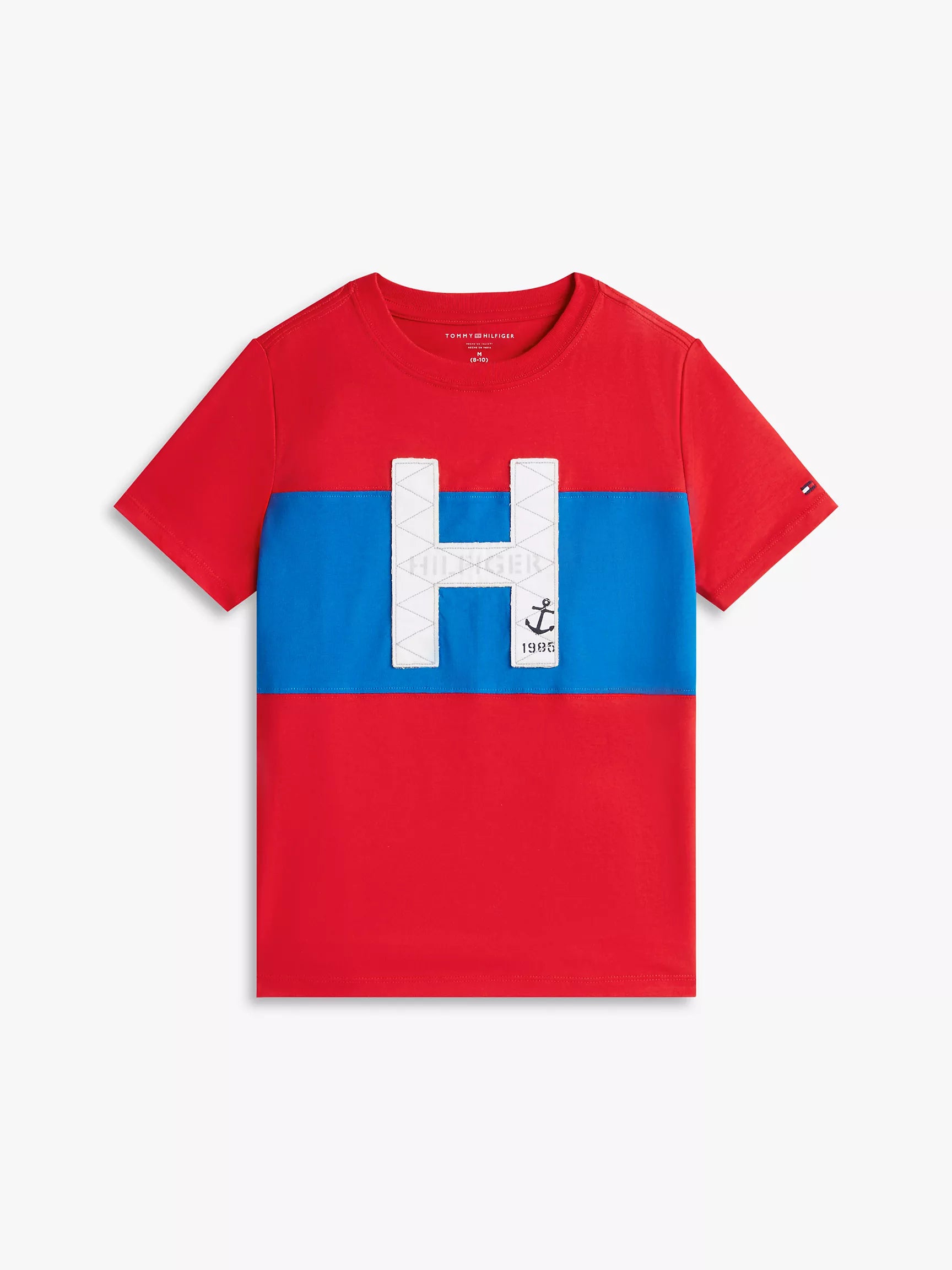Kids' Nautical H Logo Colorblock T-Shirt -Primary Red