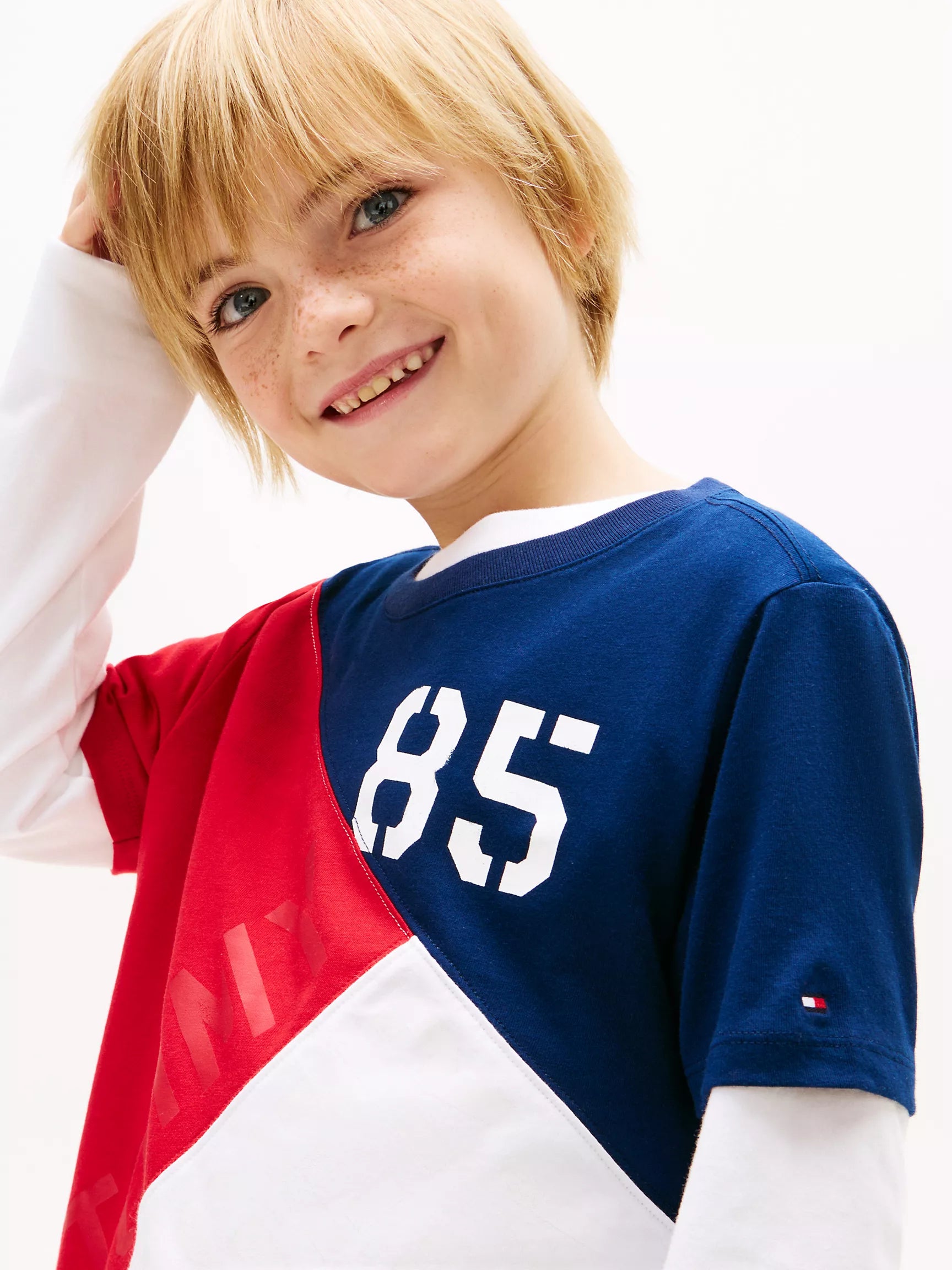 Kids' Tommy 85 Colorblock T-Shirt-Carbon Navy