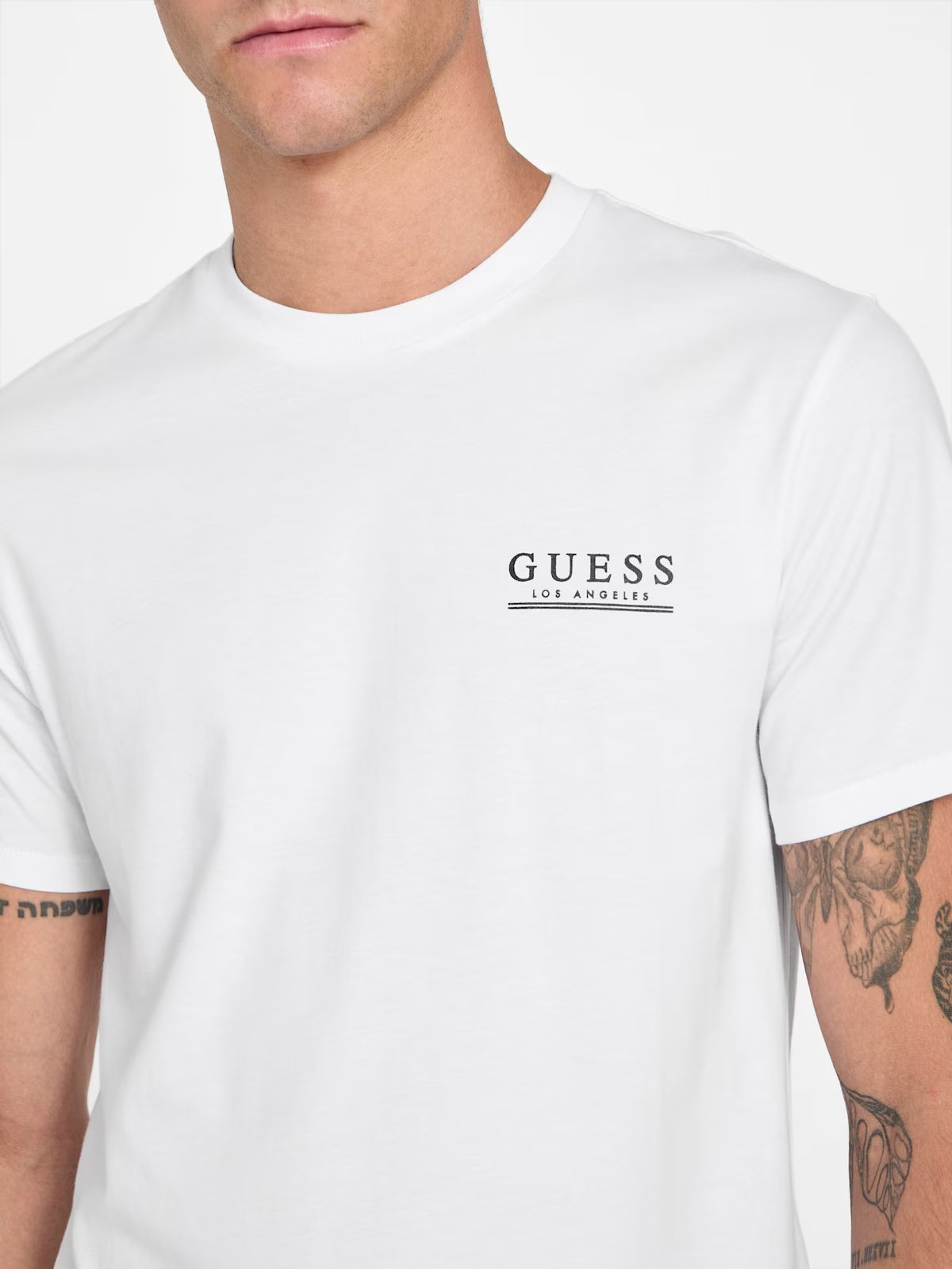 Guess Mens' Roquie Logo Tee/ White
