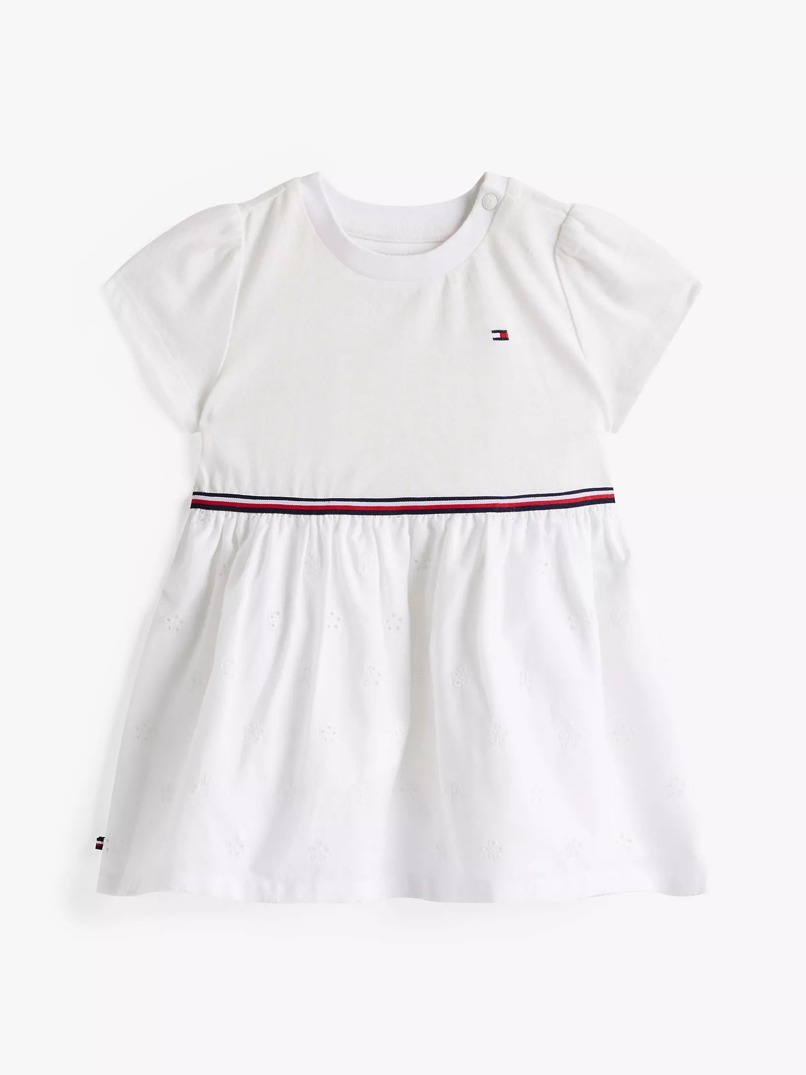 Baby Girls' Tommy Embroidered Eyelet Dress