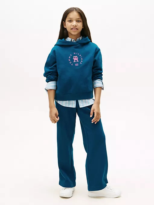 TOMMY Girls Wide-Leg Circle Logo Sweatpant