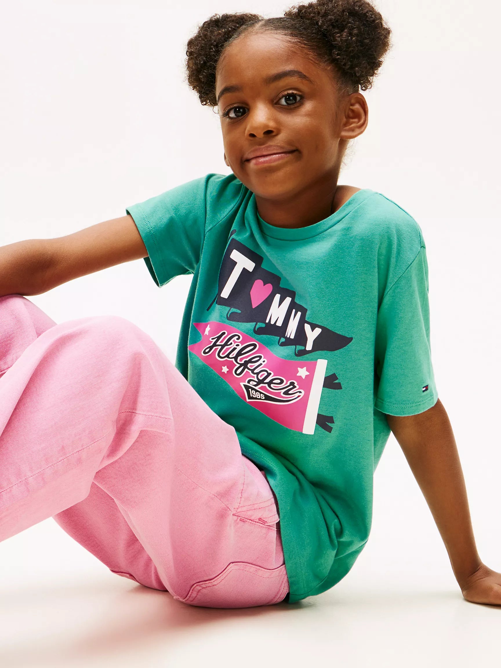 Girls' Tommy Pennant Logo T-Shirt/Country Club