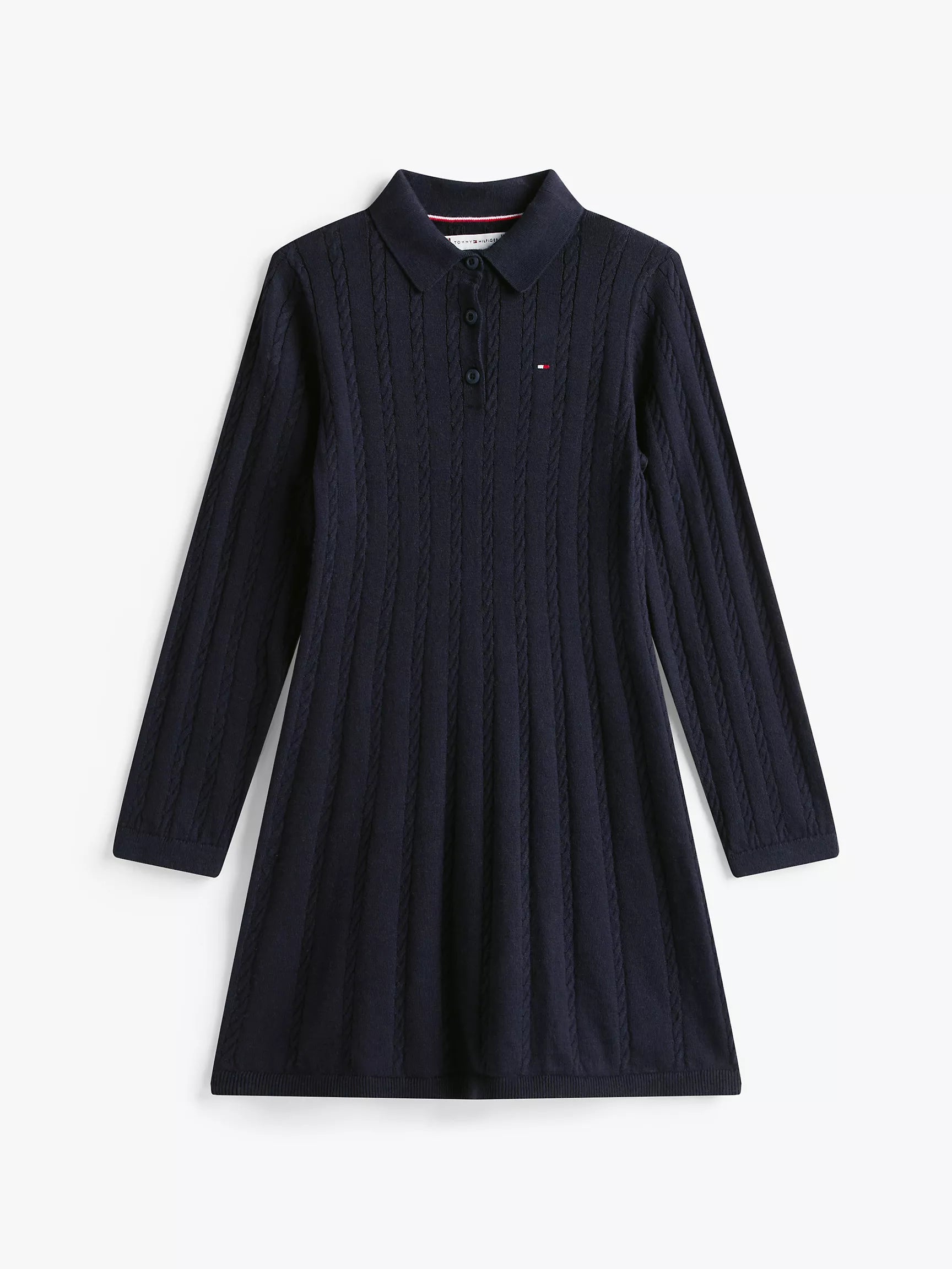 TOMMY Girls Kids' Polo Sweater Dress Navy