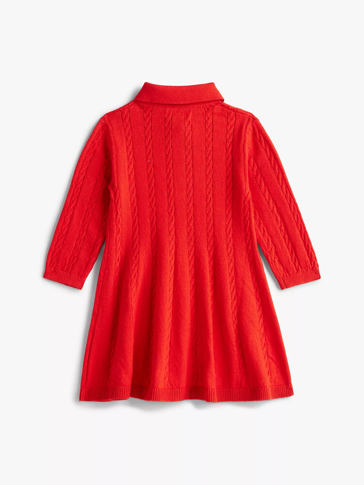 Baby Girls' Polo Sweater Dress Deep Crimson