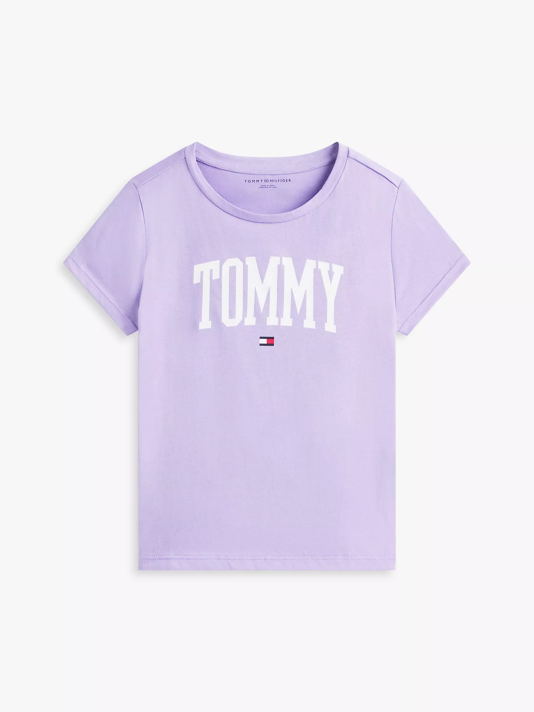 Girls' Tommy Logo T-Shirt-Violet Viola