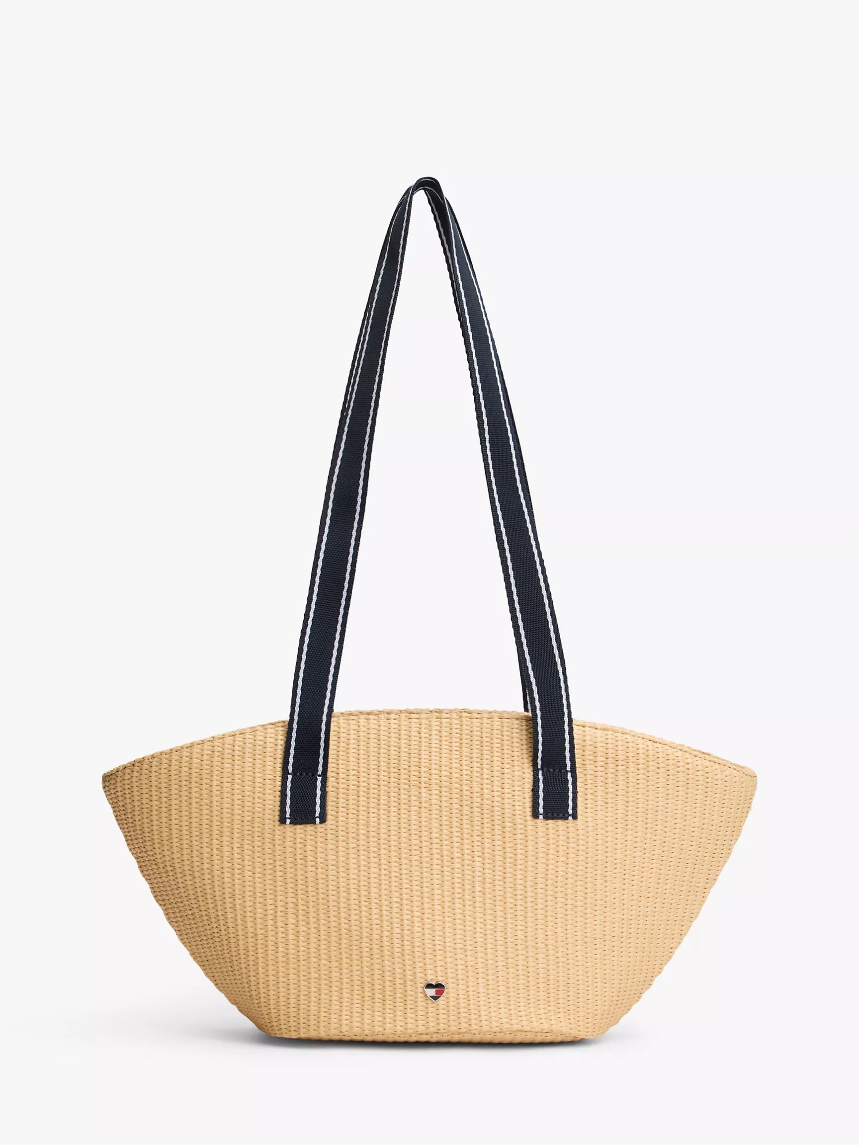 Tommy Girls' Raffia Shoulder Bag-Natural