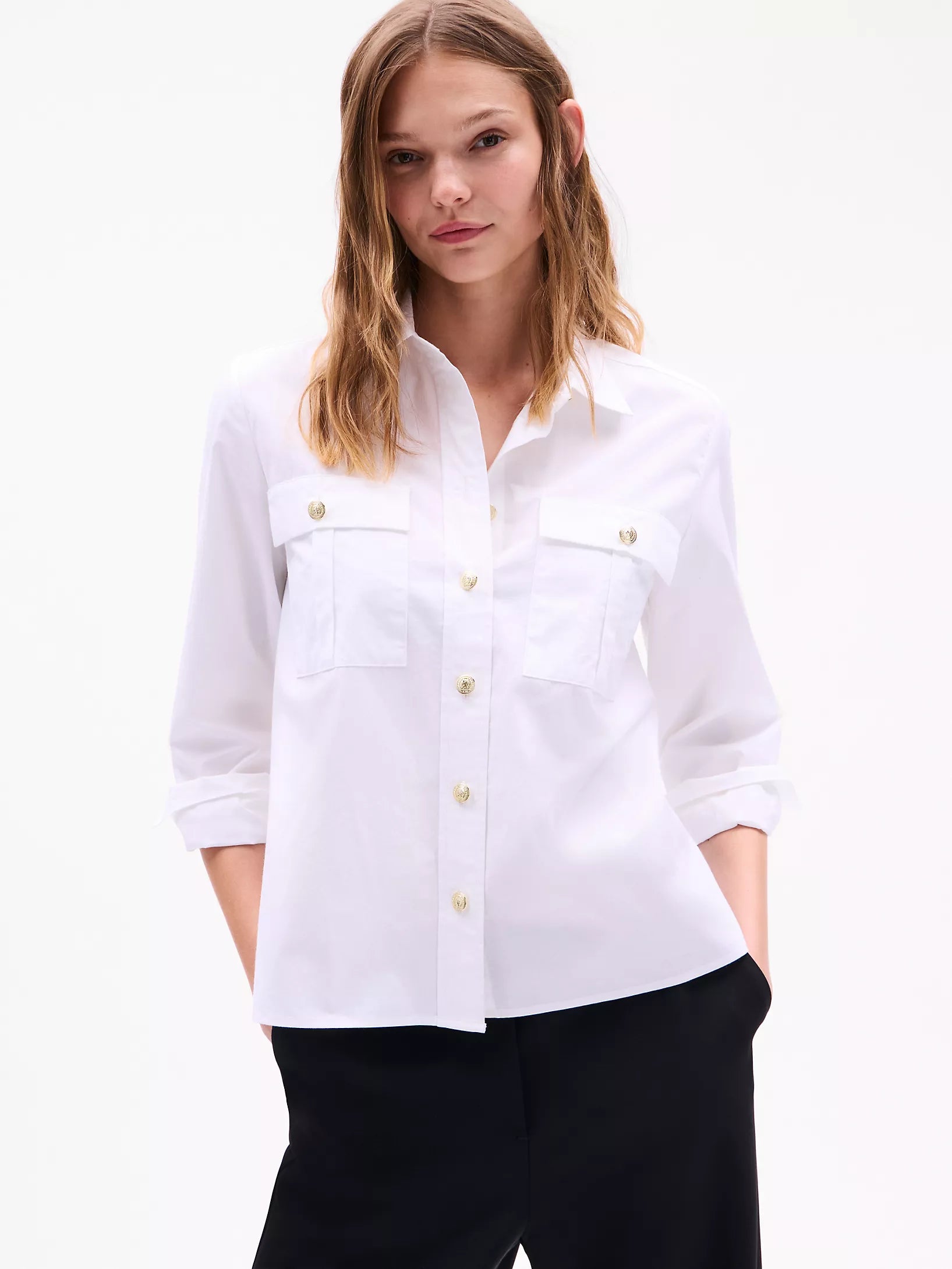 Tommy Womens' Gold Button Shirt