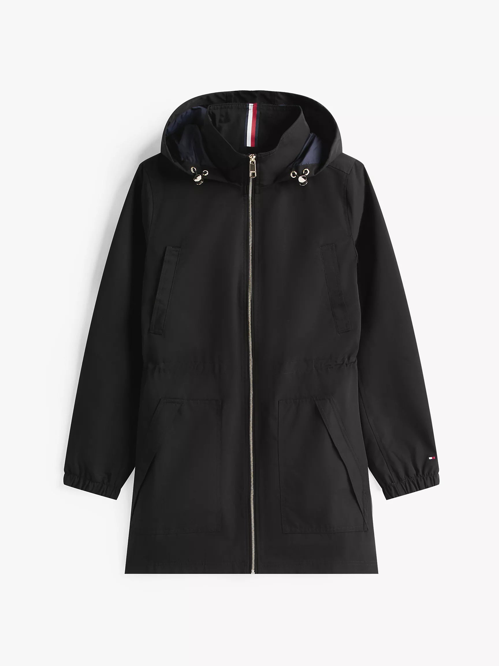 TOMMY WOMENS' Lightweight Hooded Jacket Classic BLACK