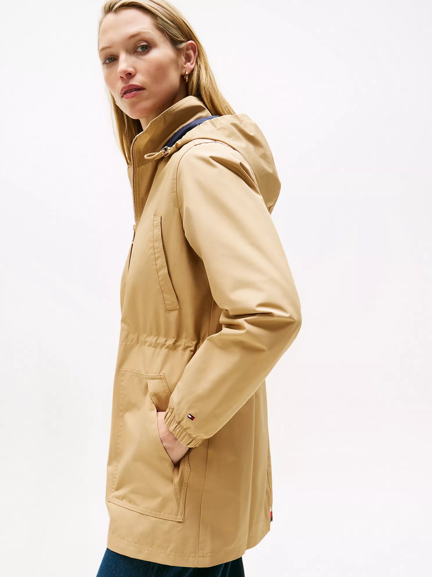 TOMMY WOMENS' Lightweight Hooded Jacket Classic Stone