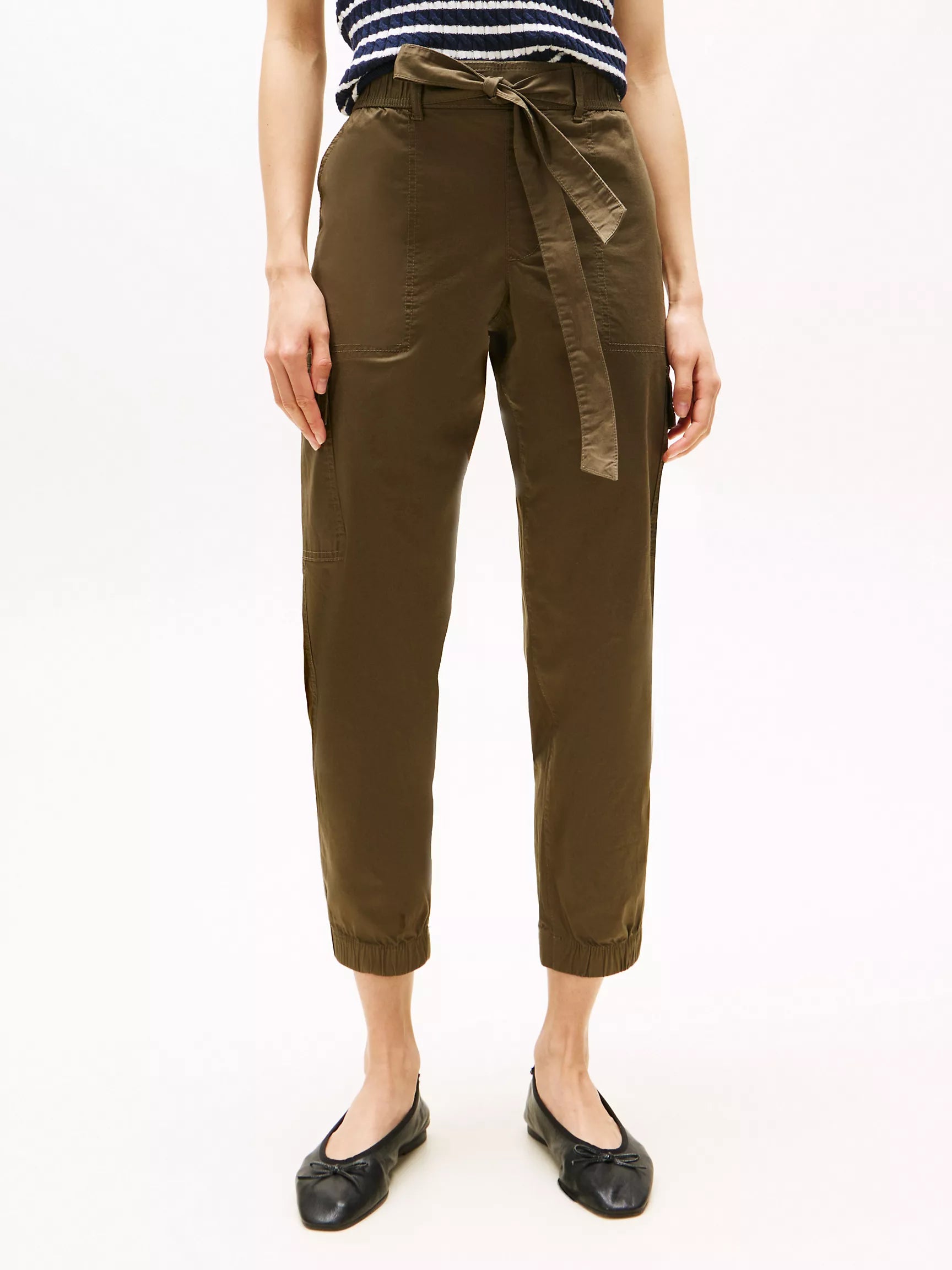 Womens' Tommy Belted Cargo Jogger/ Classic Khaki