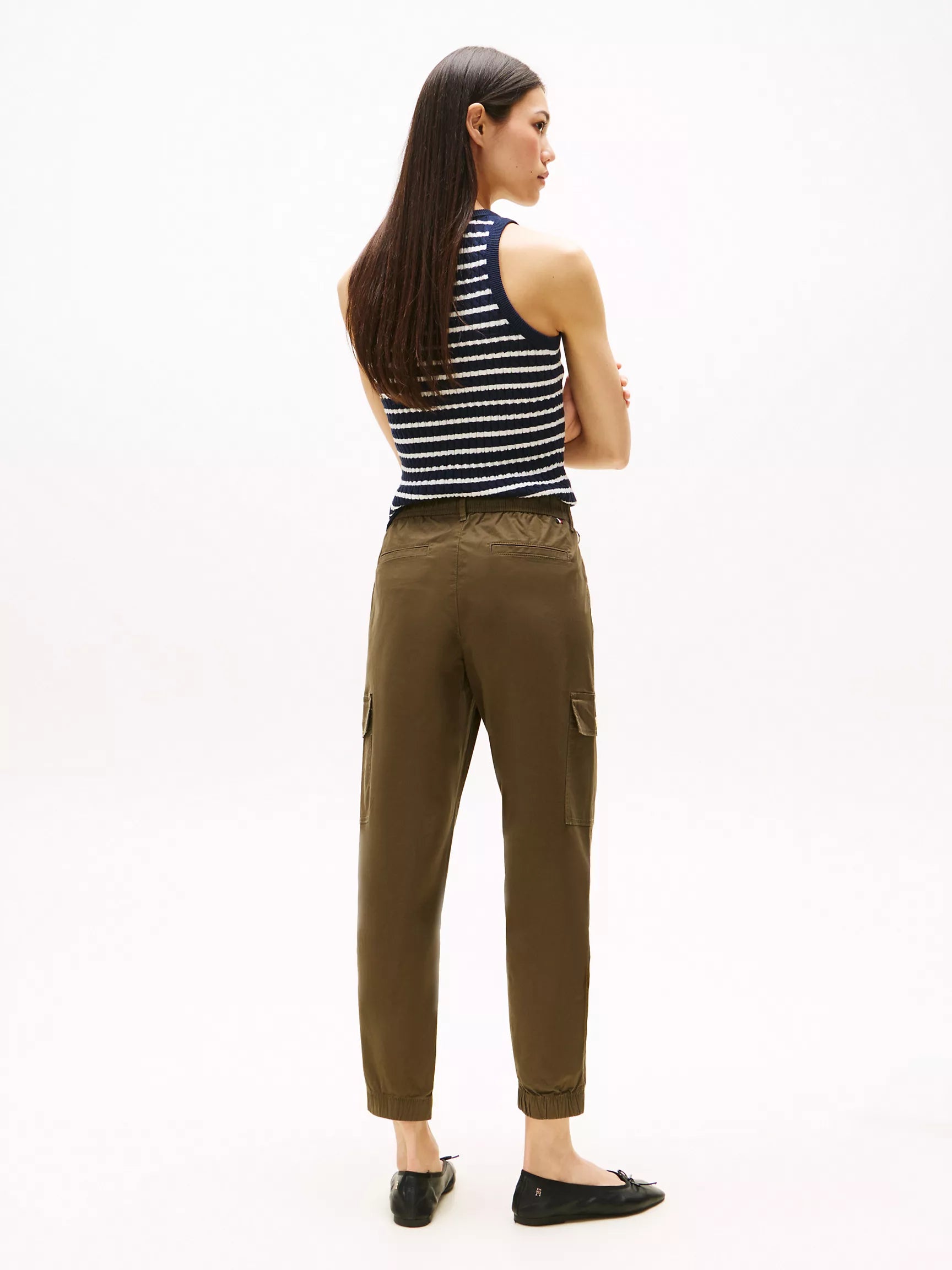 Womens' Tommy Belted Cargo Jogger/ Classic Khaki