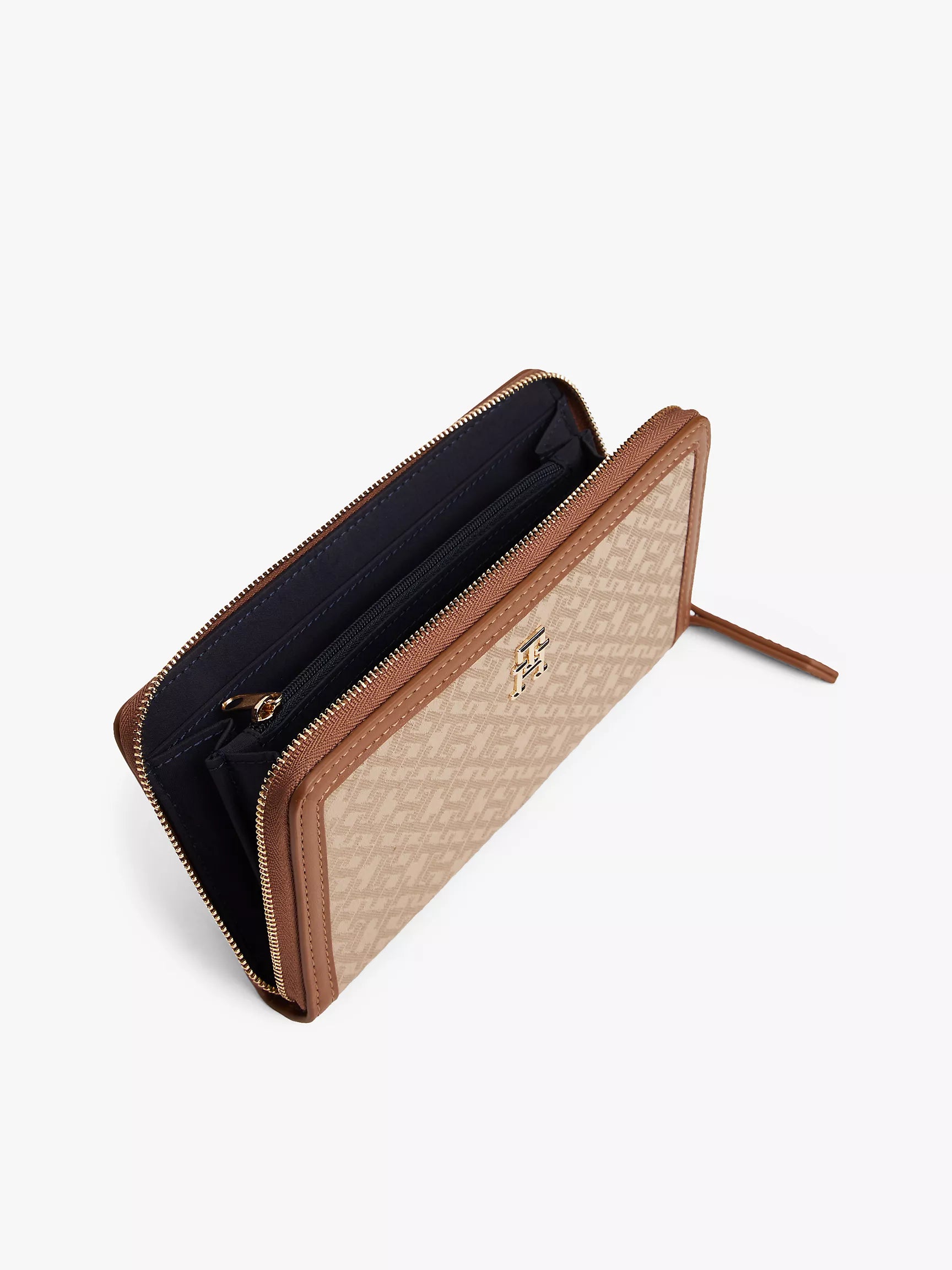 Women's Tommy Monogram Jacquard Zip Wallet