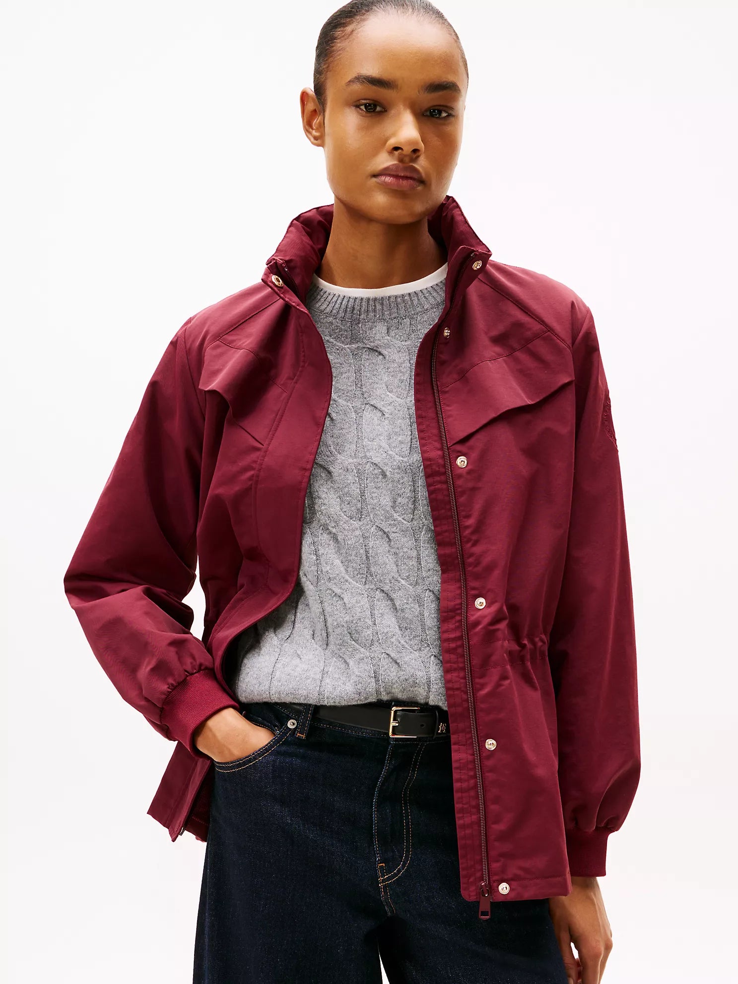 TOMMY WOMENS' Yacht Jacket Burgundy