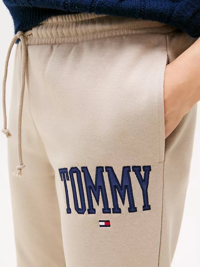 Tommy Womens' Varsity Tommy Logo Sweatpant/ Stone