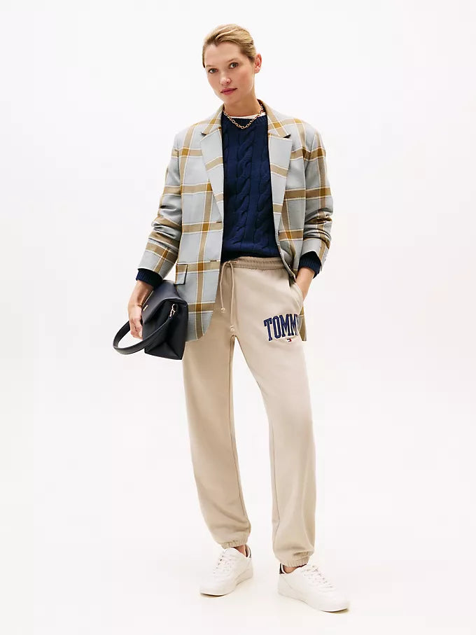 Tommy Womens' Varsity Tommy Logo Sweatpant/ Stone