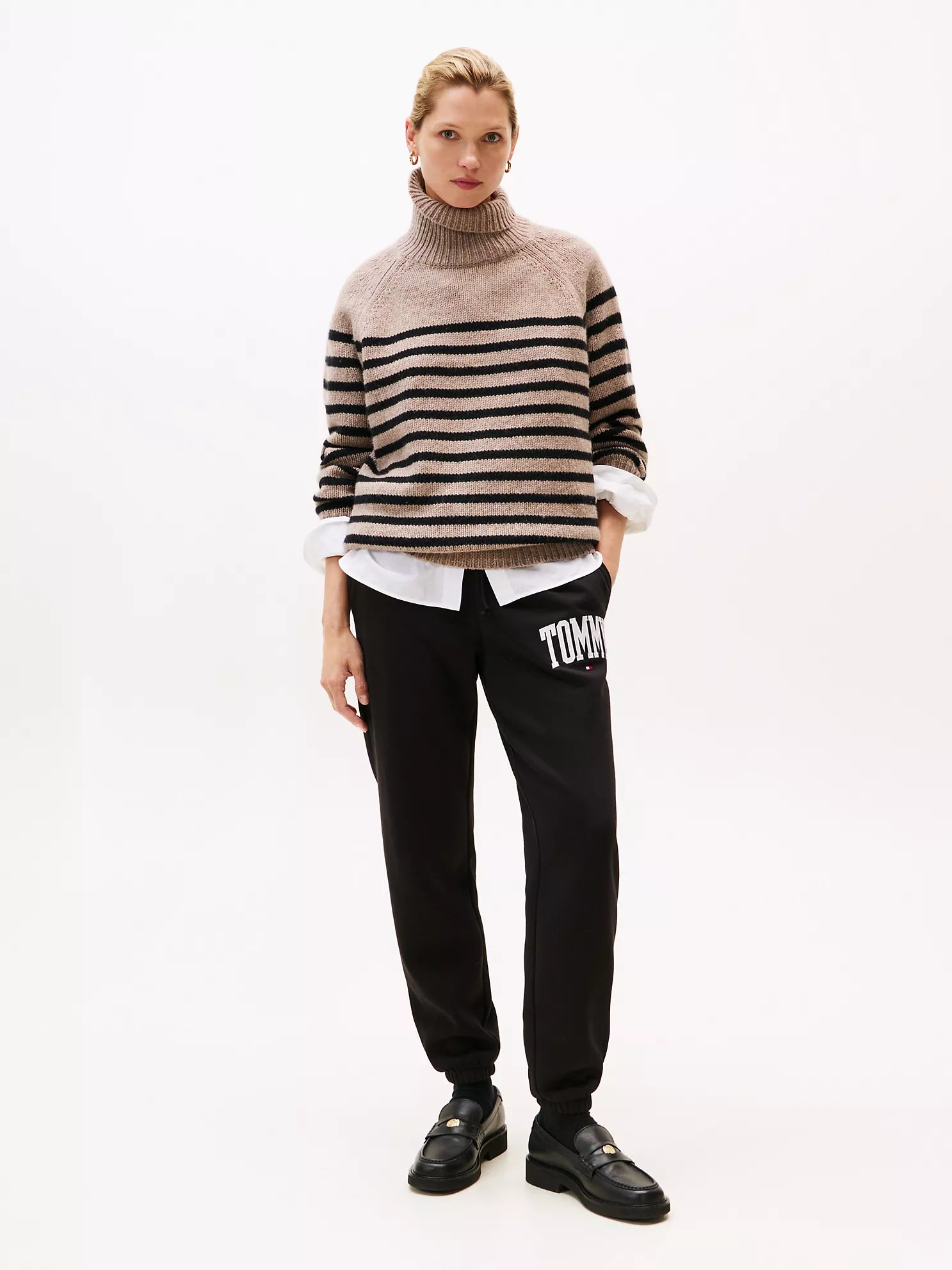 Tommy Womens' Varsity Tommy Logo Sweatpant Black