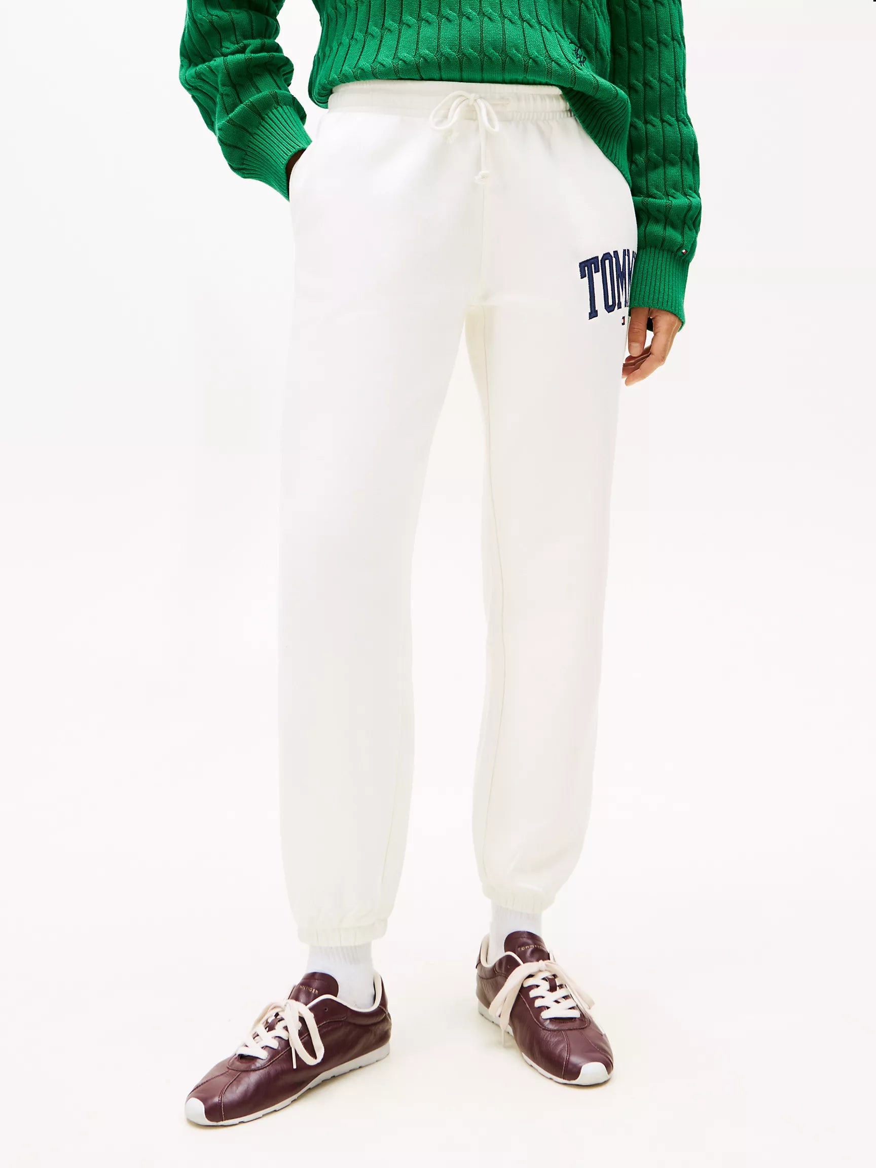 Tommy Womens' Varsity Tommy Logo Sweatpant Ivory