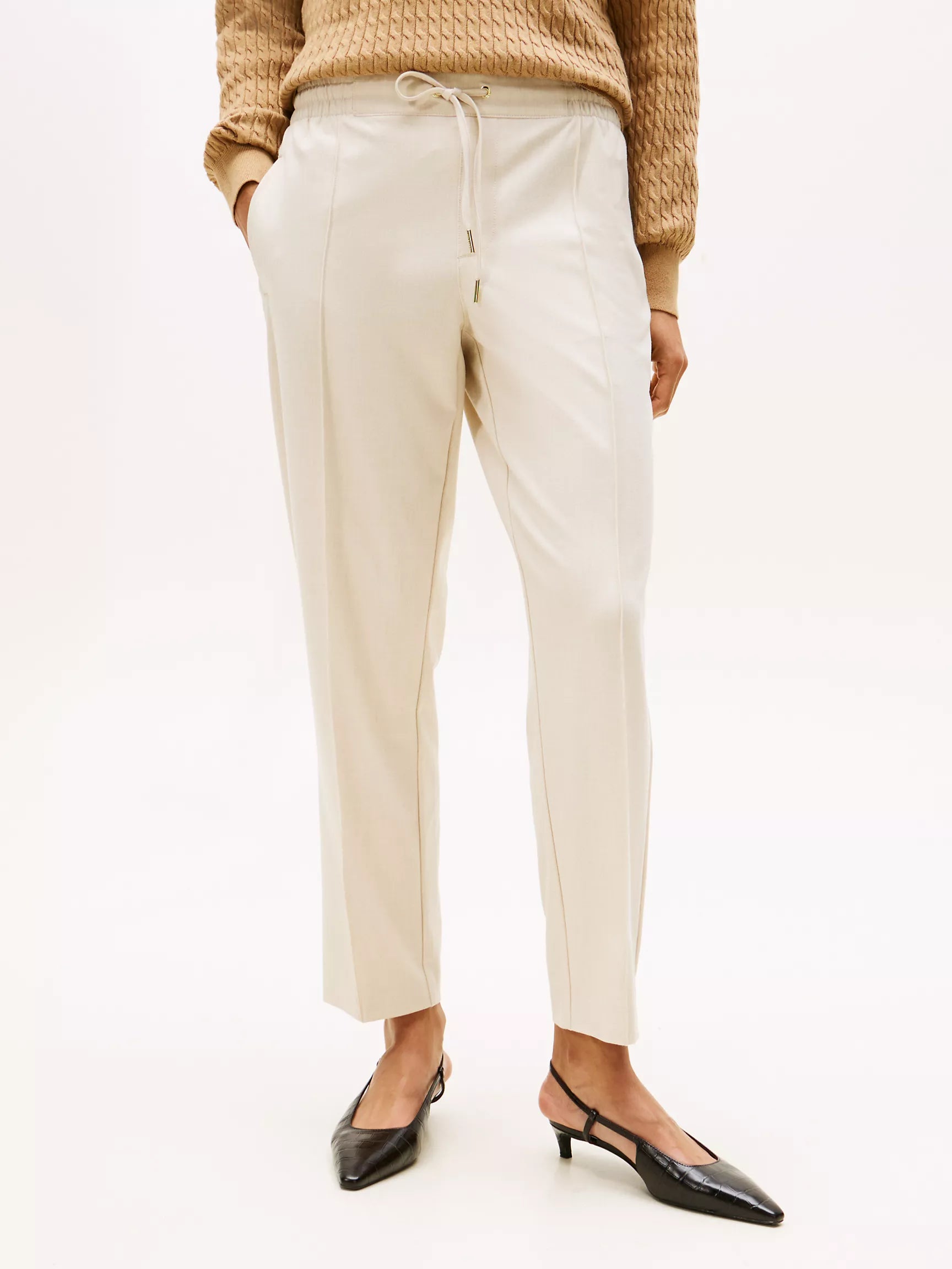 Womens' Tommy Tapered Drawstring Pant Heather Stone