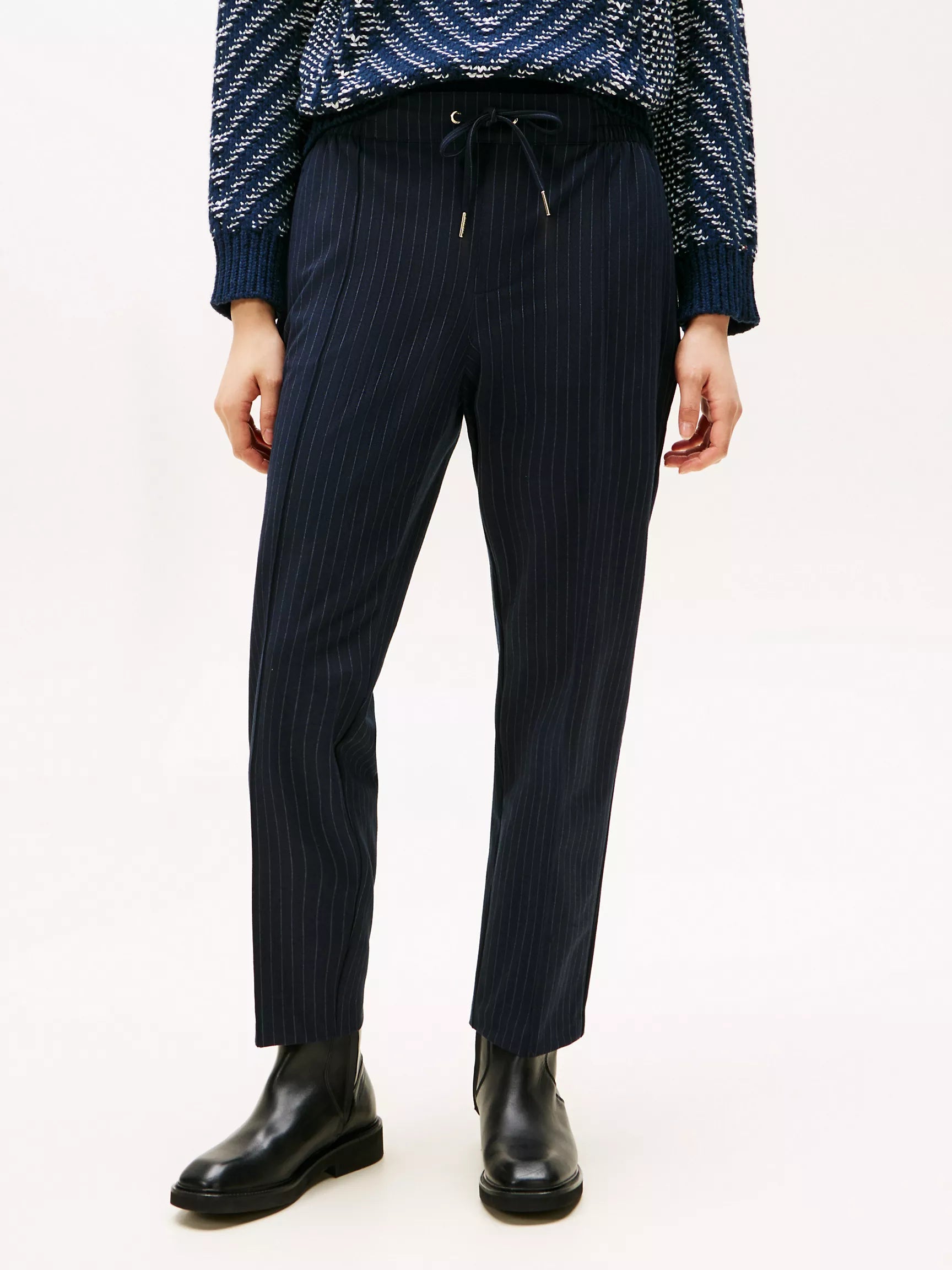 Womens' Tommy Tapered Drawstring Pant Navy Blue