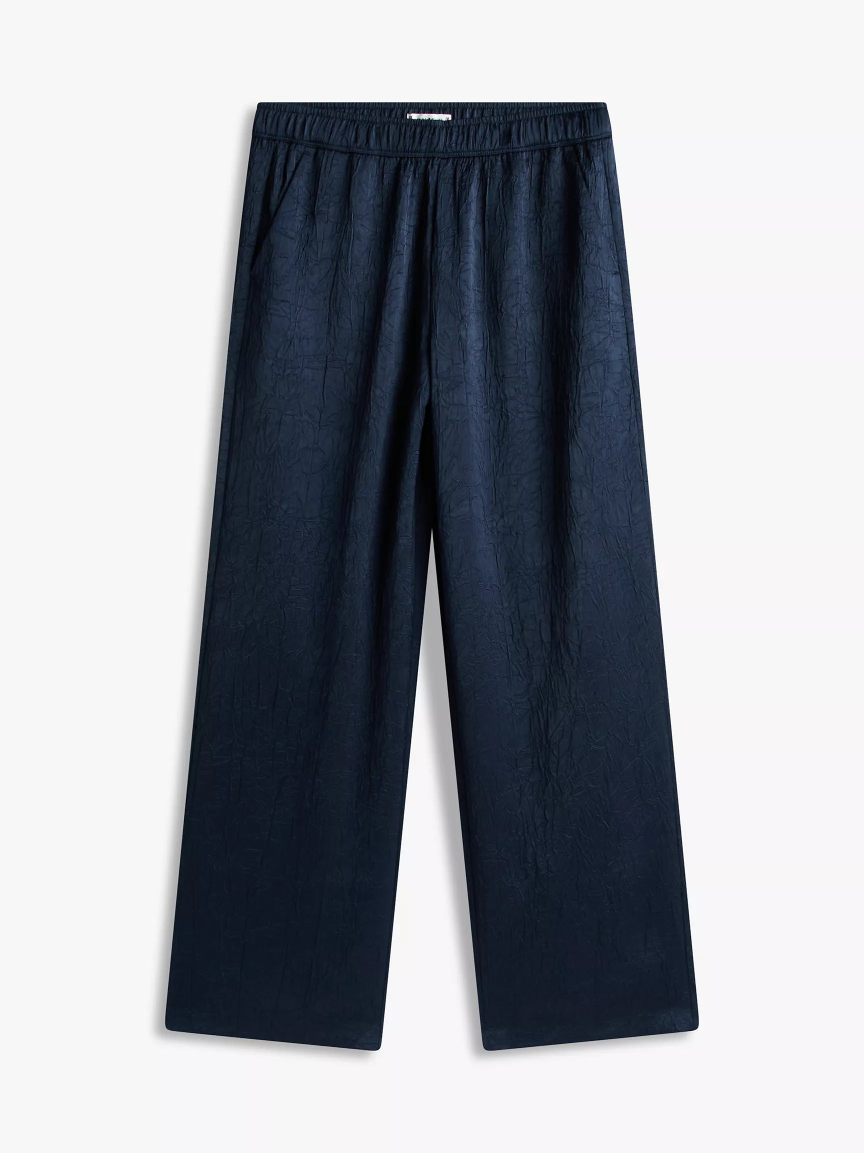 Womens' Tommy Textured Stretch Satin Pull-On Pant Navy