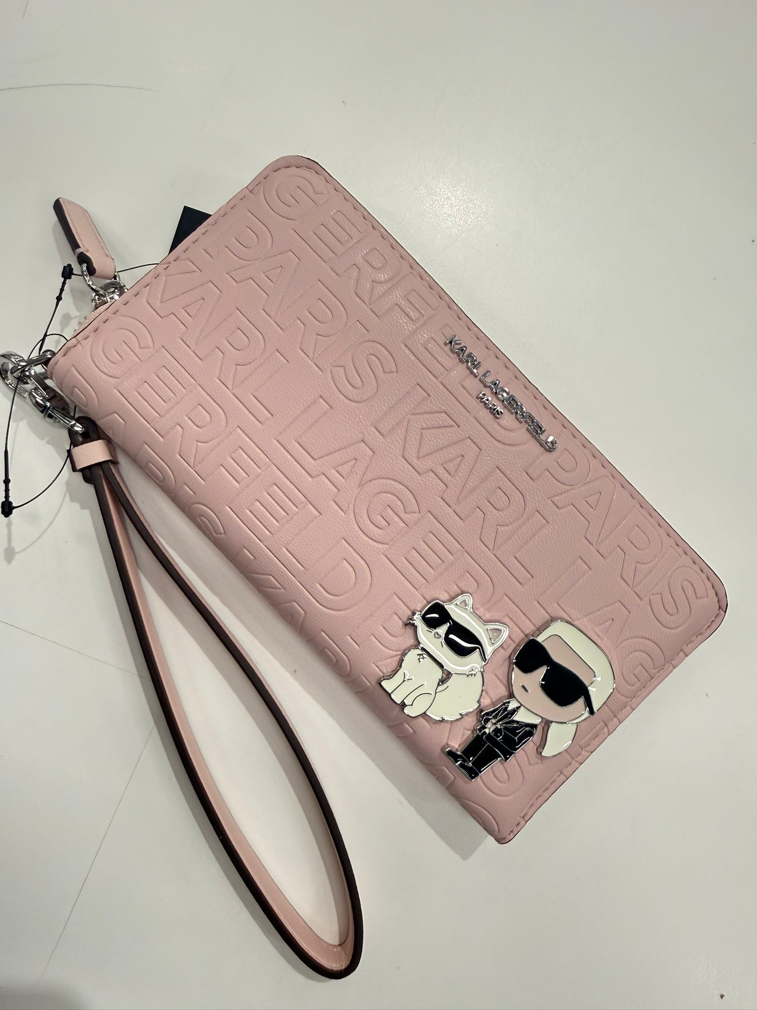 Karl Lagerfeld Paris Womens' K/Ikonik 2.0 leather wallet