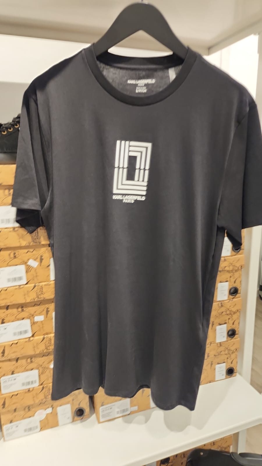 Karl Lagerfeld Paris Mens' DOUBLE L LOGO TEE