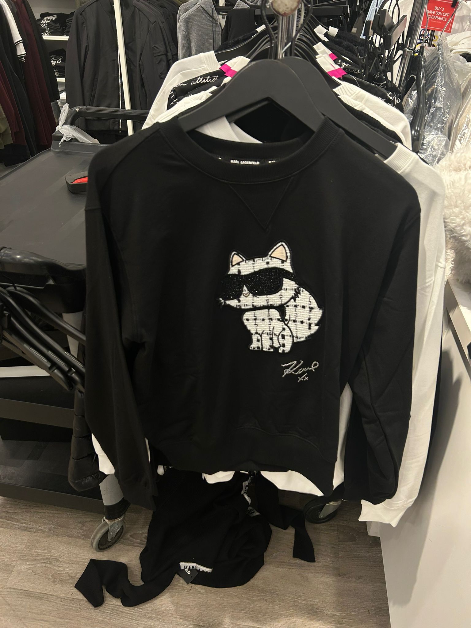 Womens' KARL TWEED CHOUPETTE SWEATSHIRT