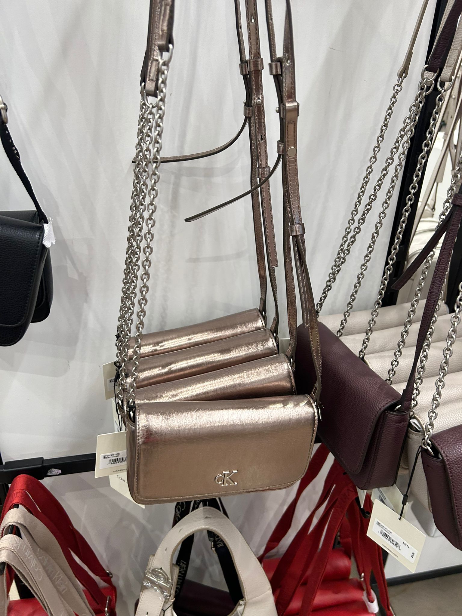 Calvin klein Womens' Archive Hardware Flap Crossbody Bag.