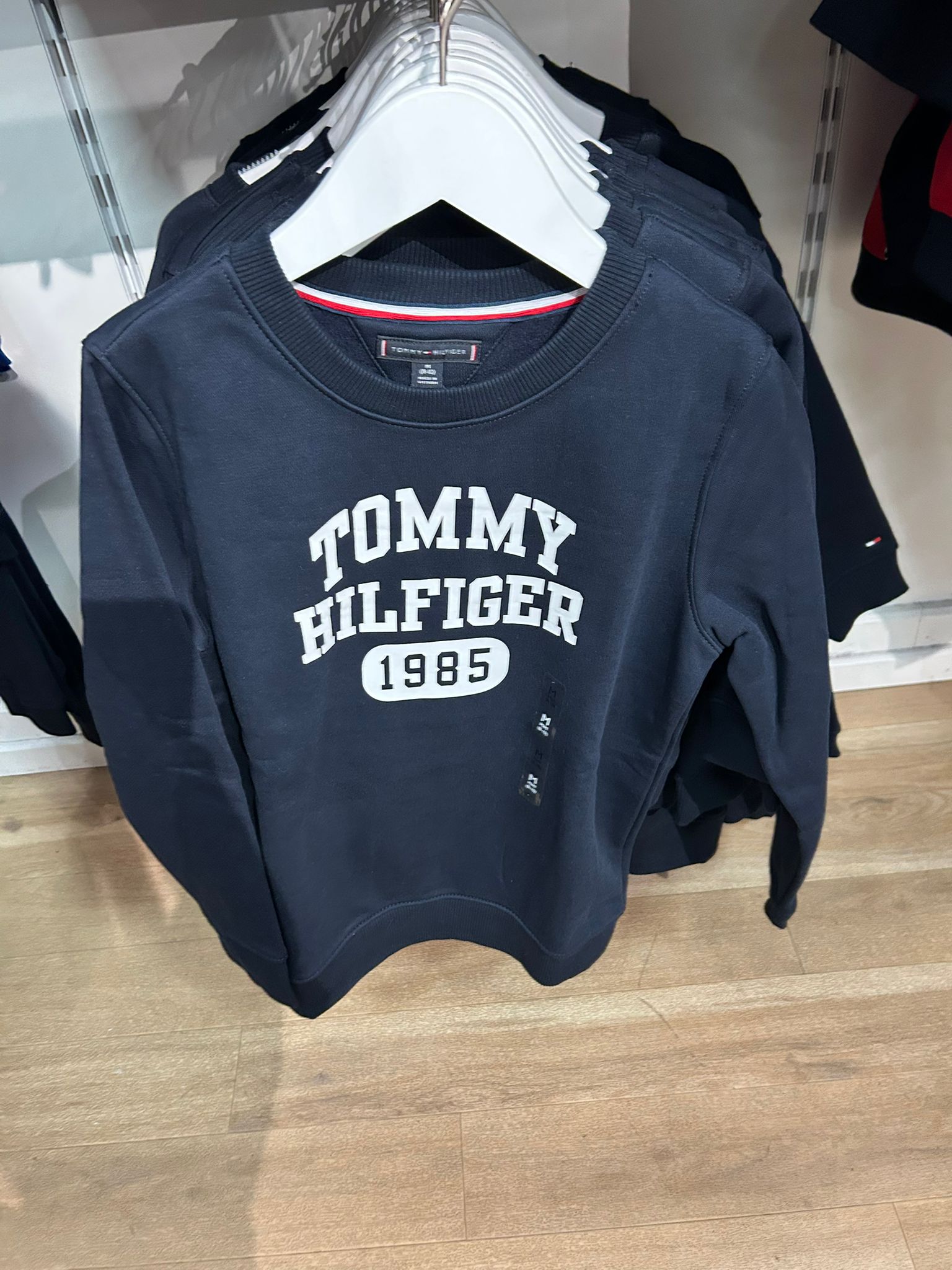 BOY Tommy Logo Fleece Sweatshirt Navy