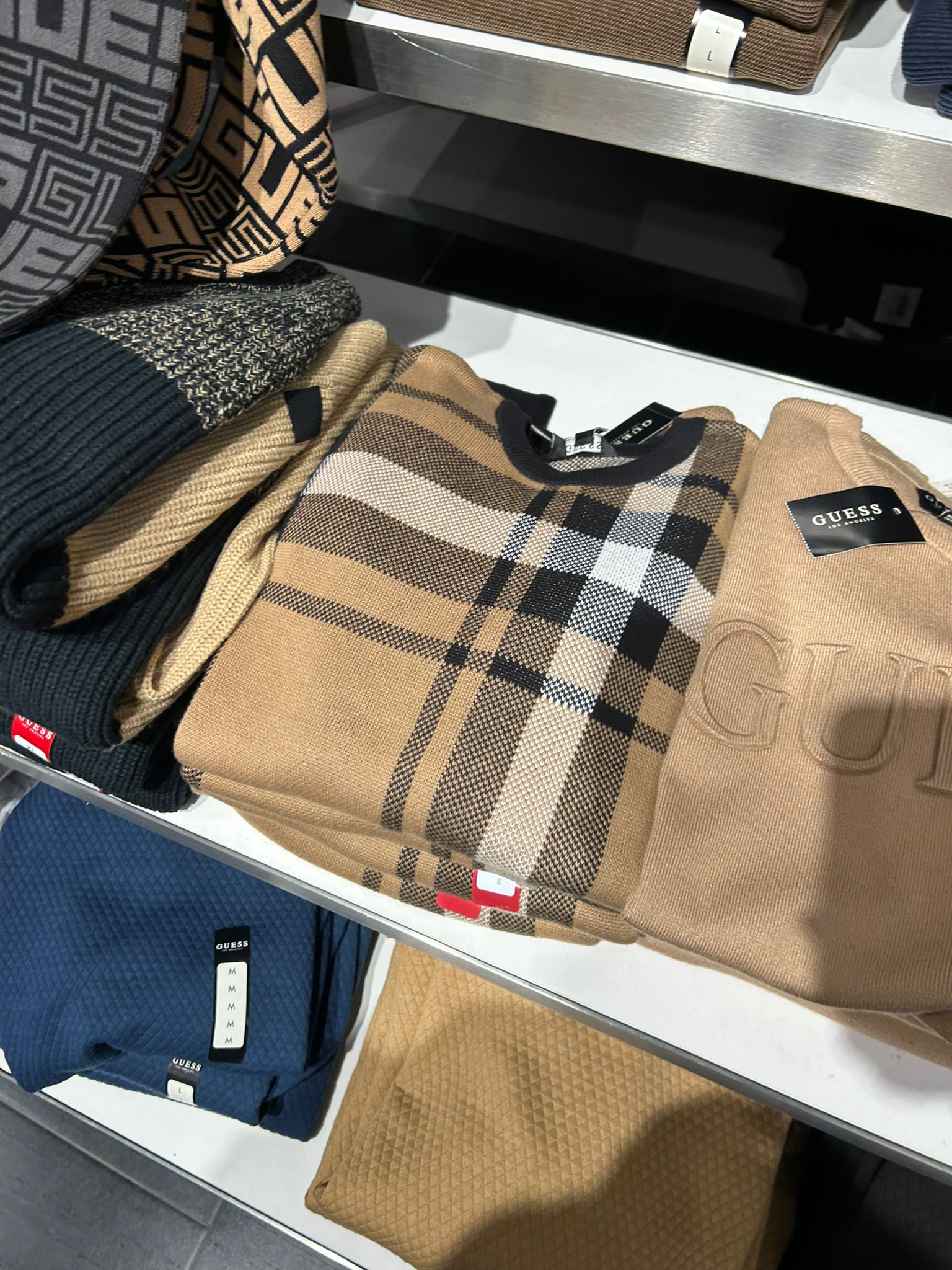 Guess MENS' Hertz Plaid Sweater