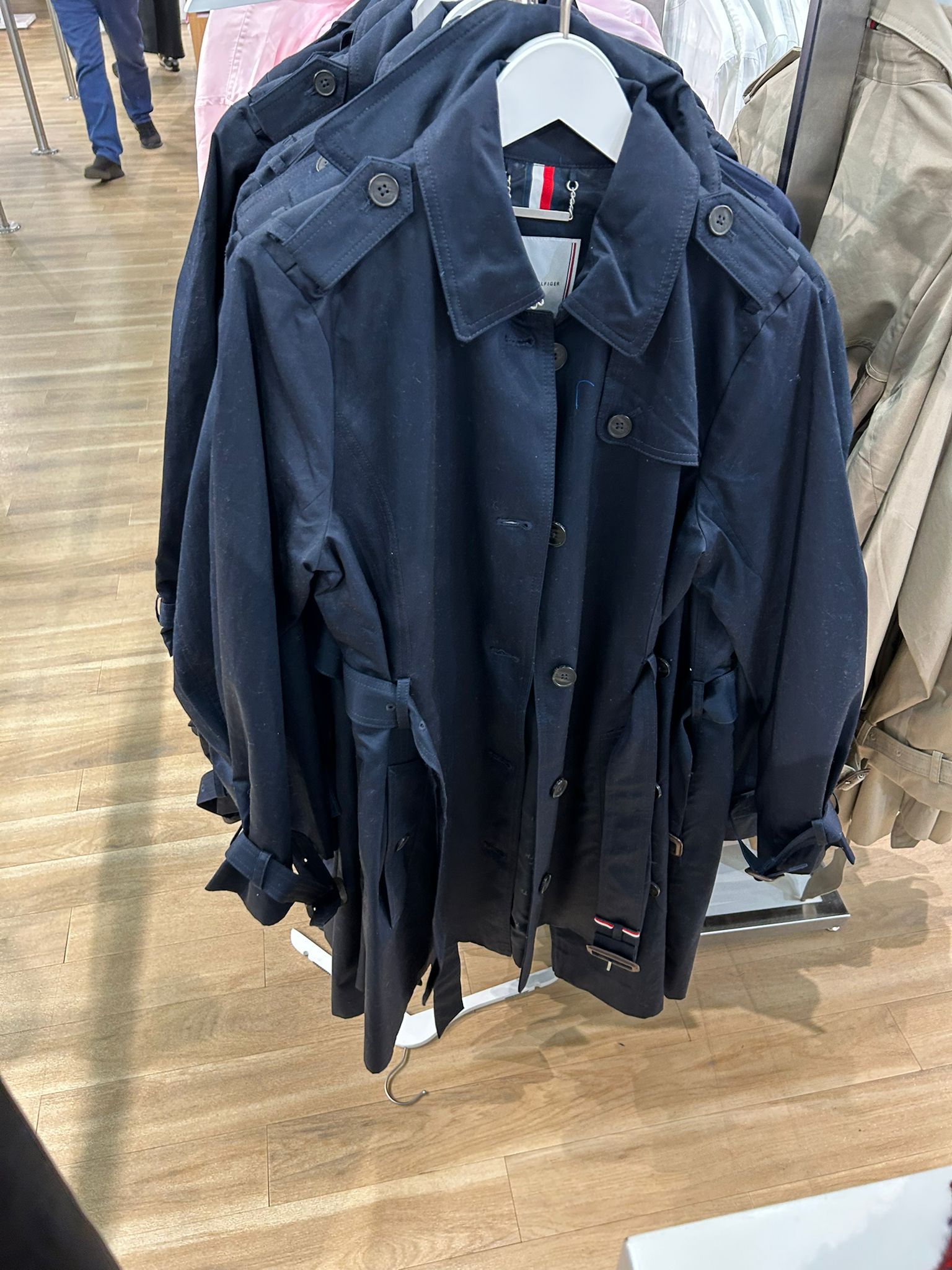 Womens' Tommy Hilfiger Single Breasted Trench Coat