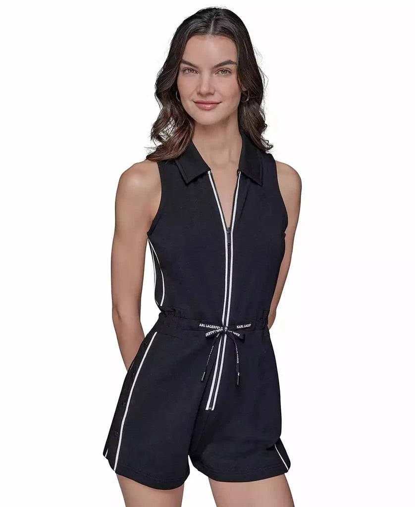 Karl Lagerfeld Paris Women's Drawstring Romper