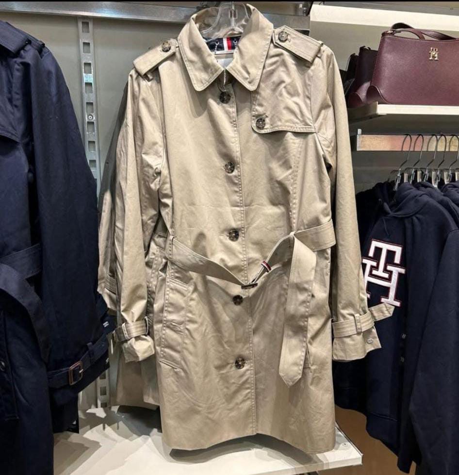 Womens' Tommy Hilfiger Single Breasted Trench Coat