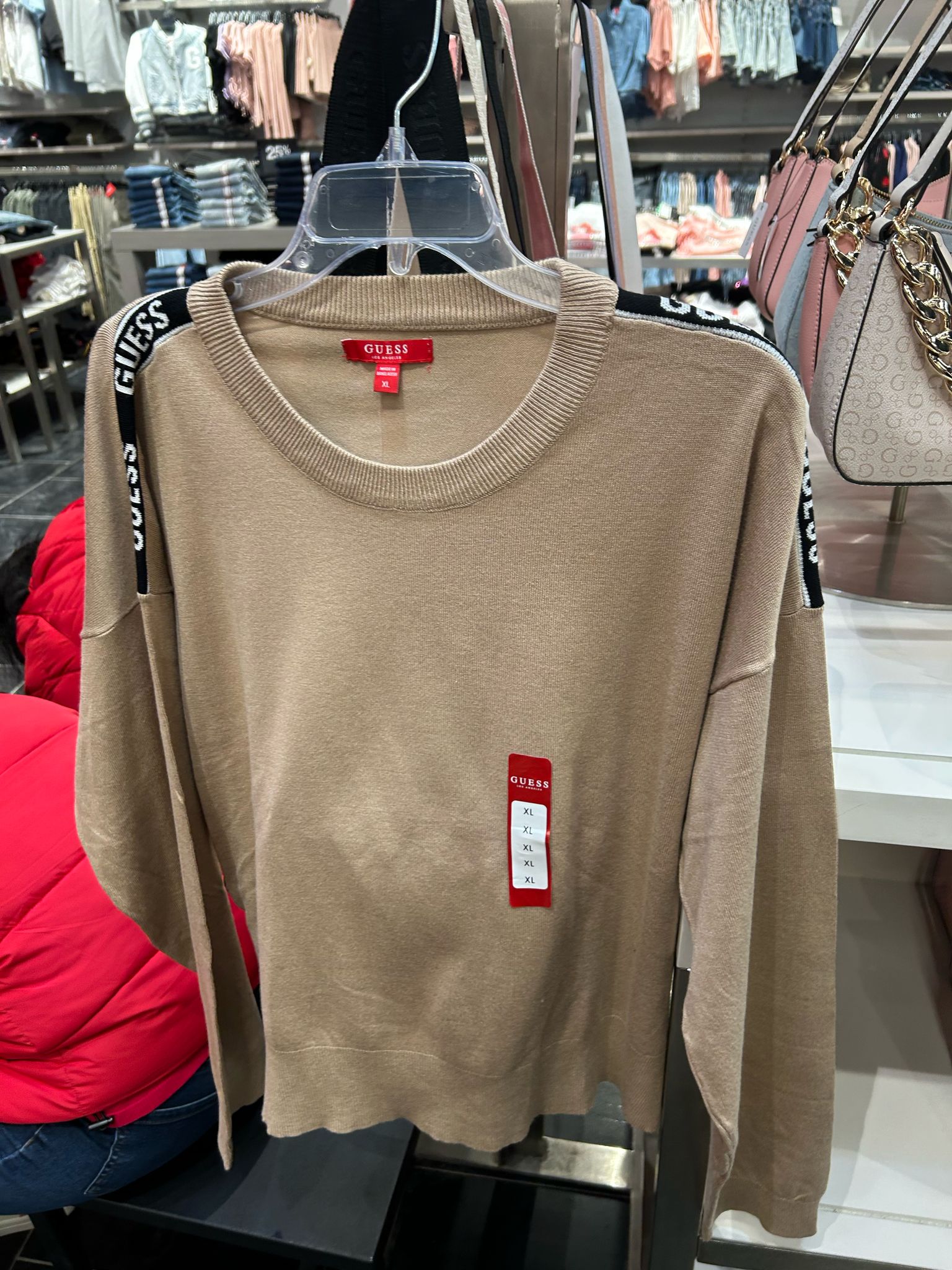 Womens' Guess Amolly Crewneck Sweater / beige