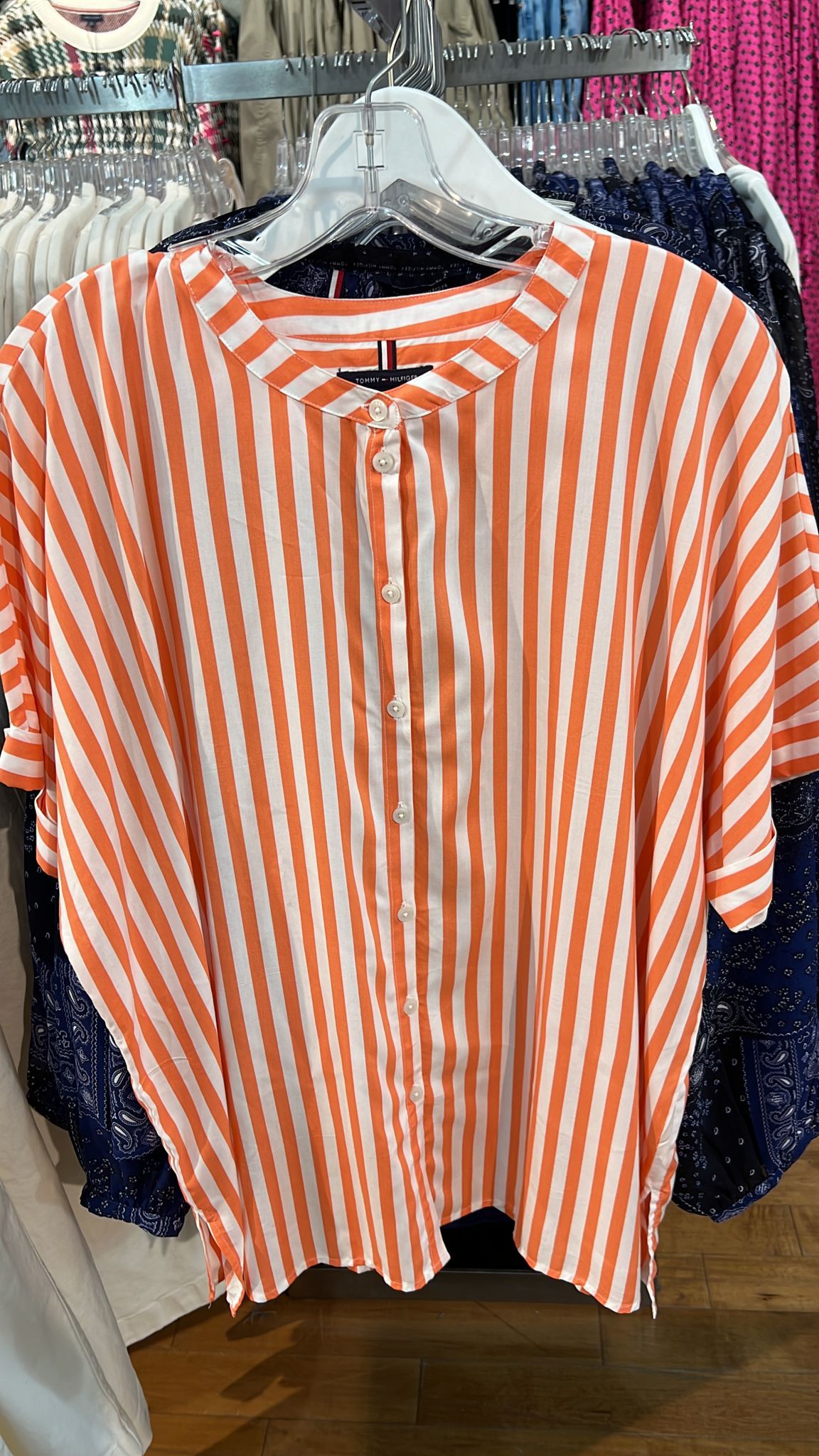 TOMMY HILFIGER Stripe Short In Coral Blossom Multi
