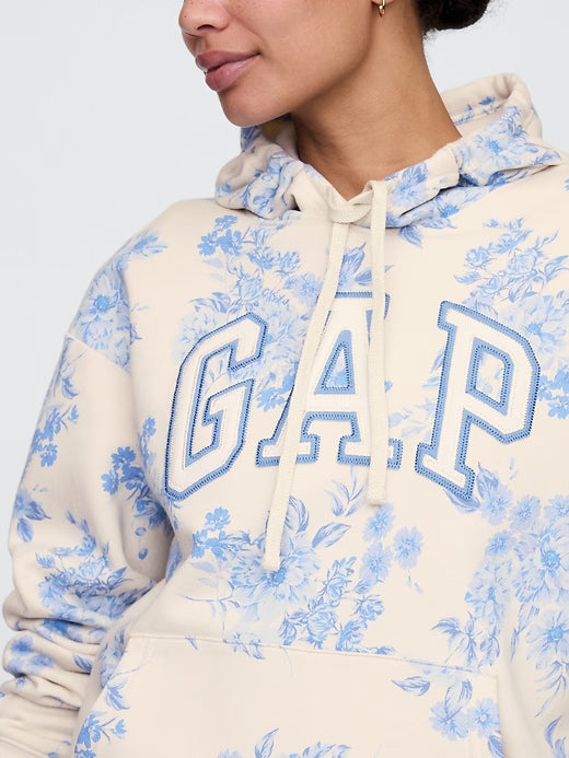 Womens' Gap Logo Hoodie Blue Floral