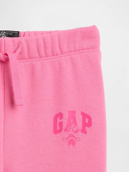 BabyGirl Gap × Disney Relaxed Logo Pull-On Joggers Love Letter Pink Minnie Mouse