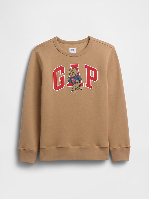Boys Gap Logo Sweatshirt Camel Hair Brown