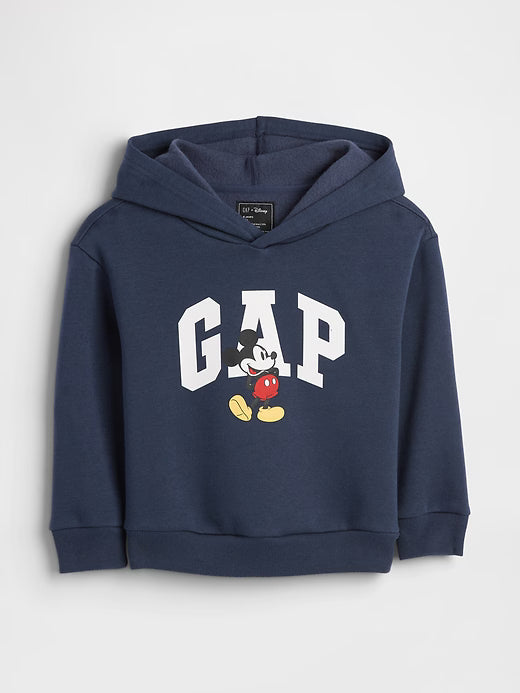 BabyBOY Gap × Disney Mickey Mouse Relaxed Logo Hoodie Disney Family Navy