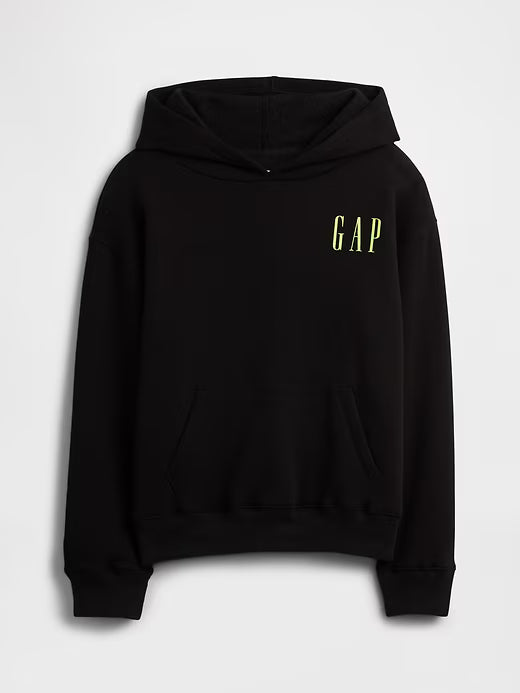 GapBoys Relaxed Gap Graphic Hoodie Black