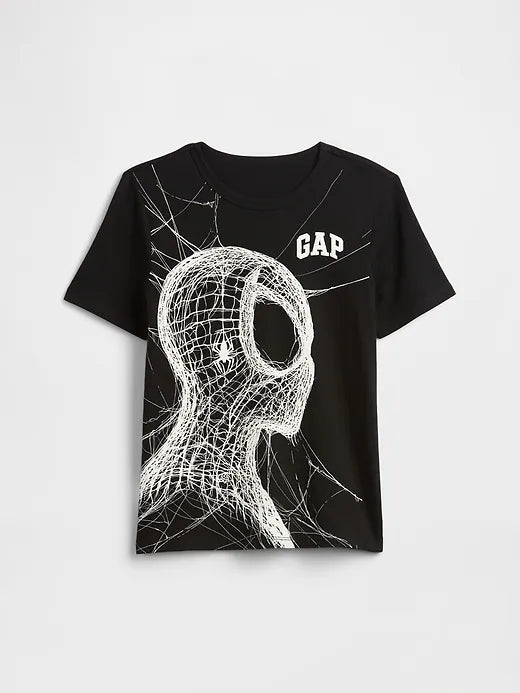 Gap Kids Marvel Spider-Man Graphic T-Shirt-Black